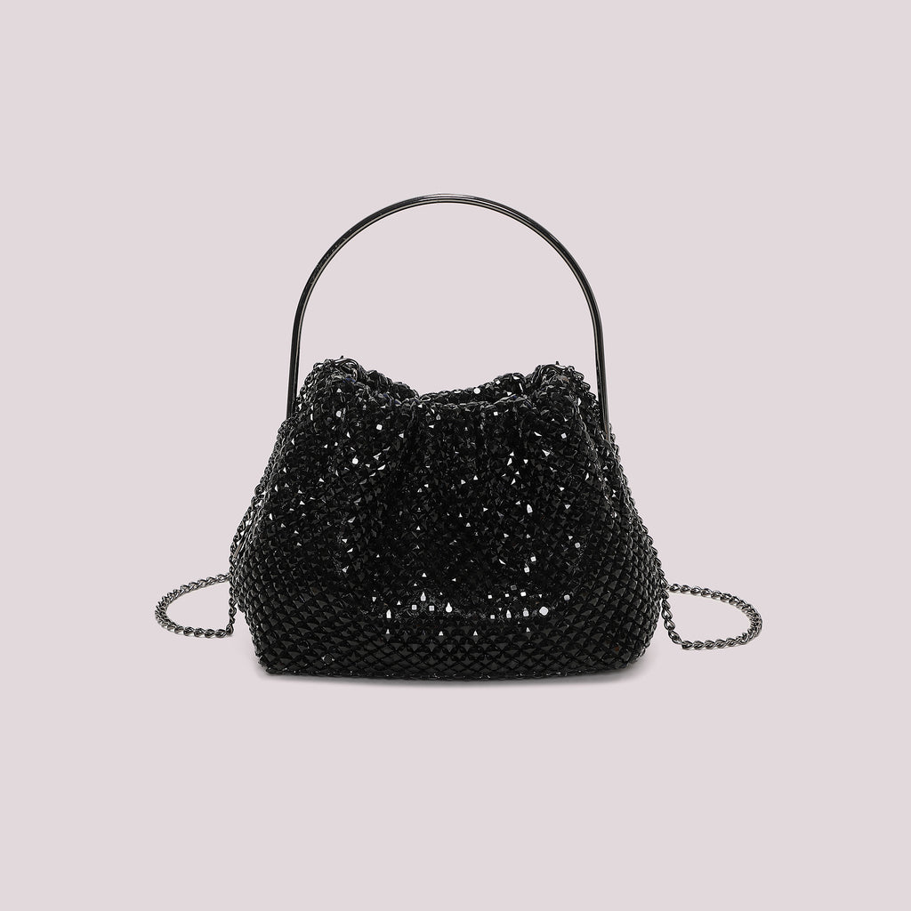 BORSA MORBIDA DI STRASS