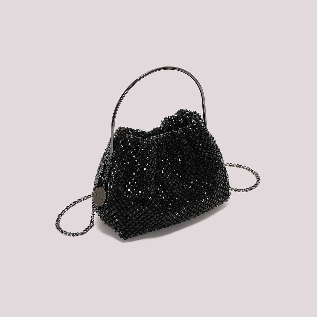 BORSA MORBIDA DI STRASS