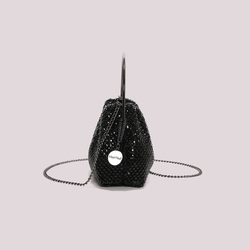 BORSA MORBIDA DI STRASS