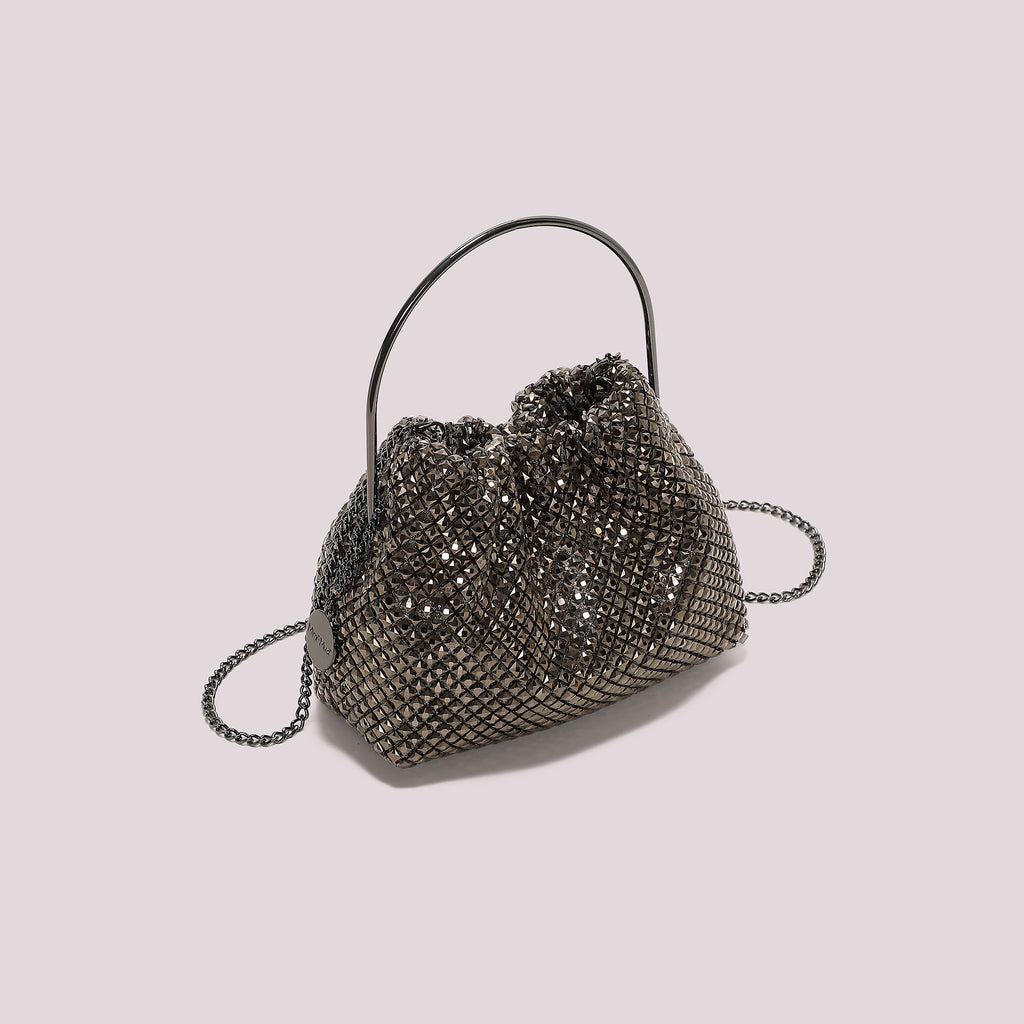 BORSA MORBIDA DI STRASS