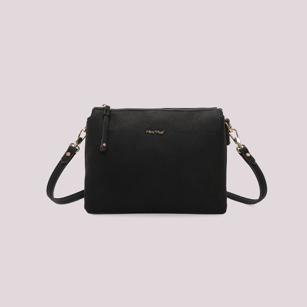 BORSA TRACOLLA CON DETTAGLI CAMOSCIO