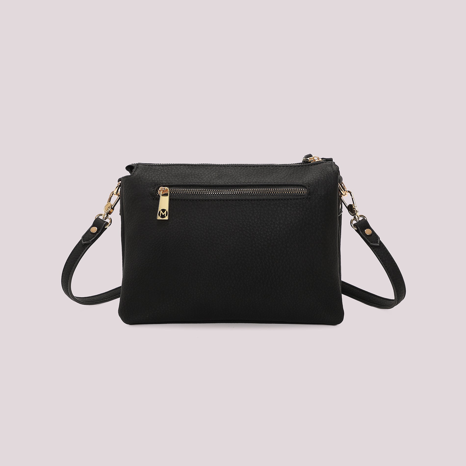 BORSA TRACOLLA CON DETTAGLI CAMOSCIO