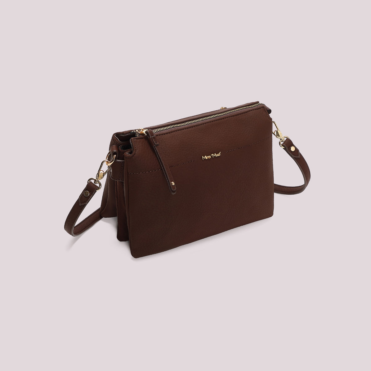 BORSA TRACOLLA CON DETTAGLI CAMOSCIO