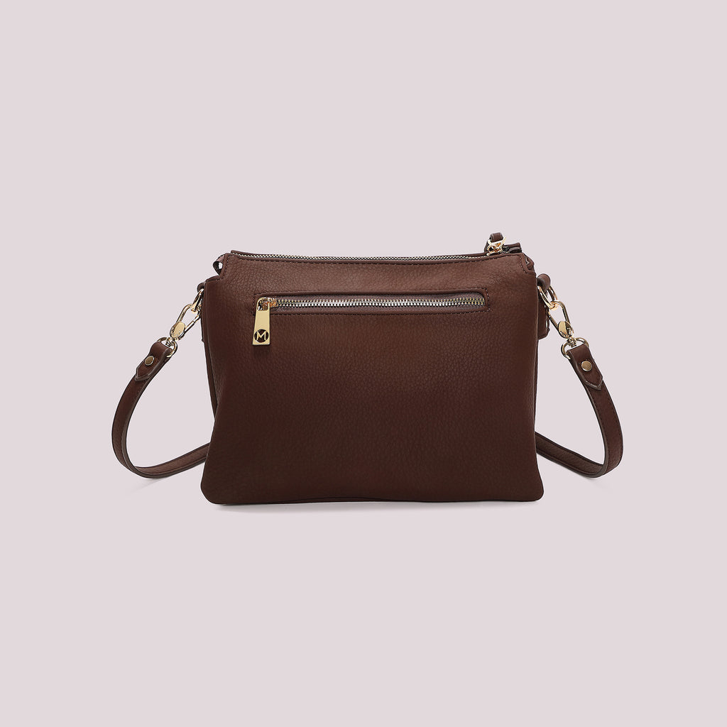 BORSA TRACOLLA CON DETTAGLI CAMOSCIO
