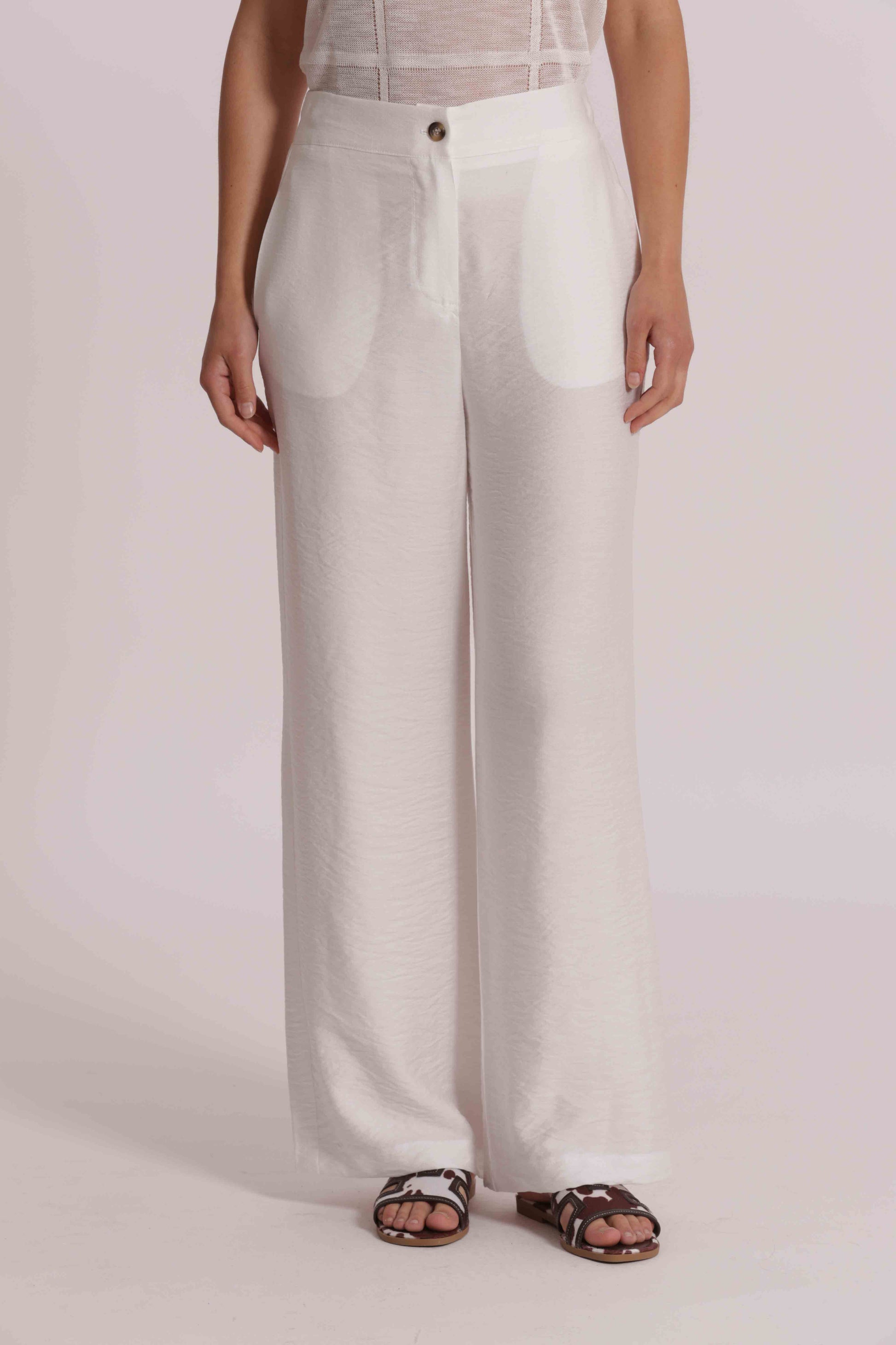 PANTALONE PALAZZO IN VISCOSA