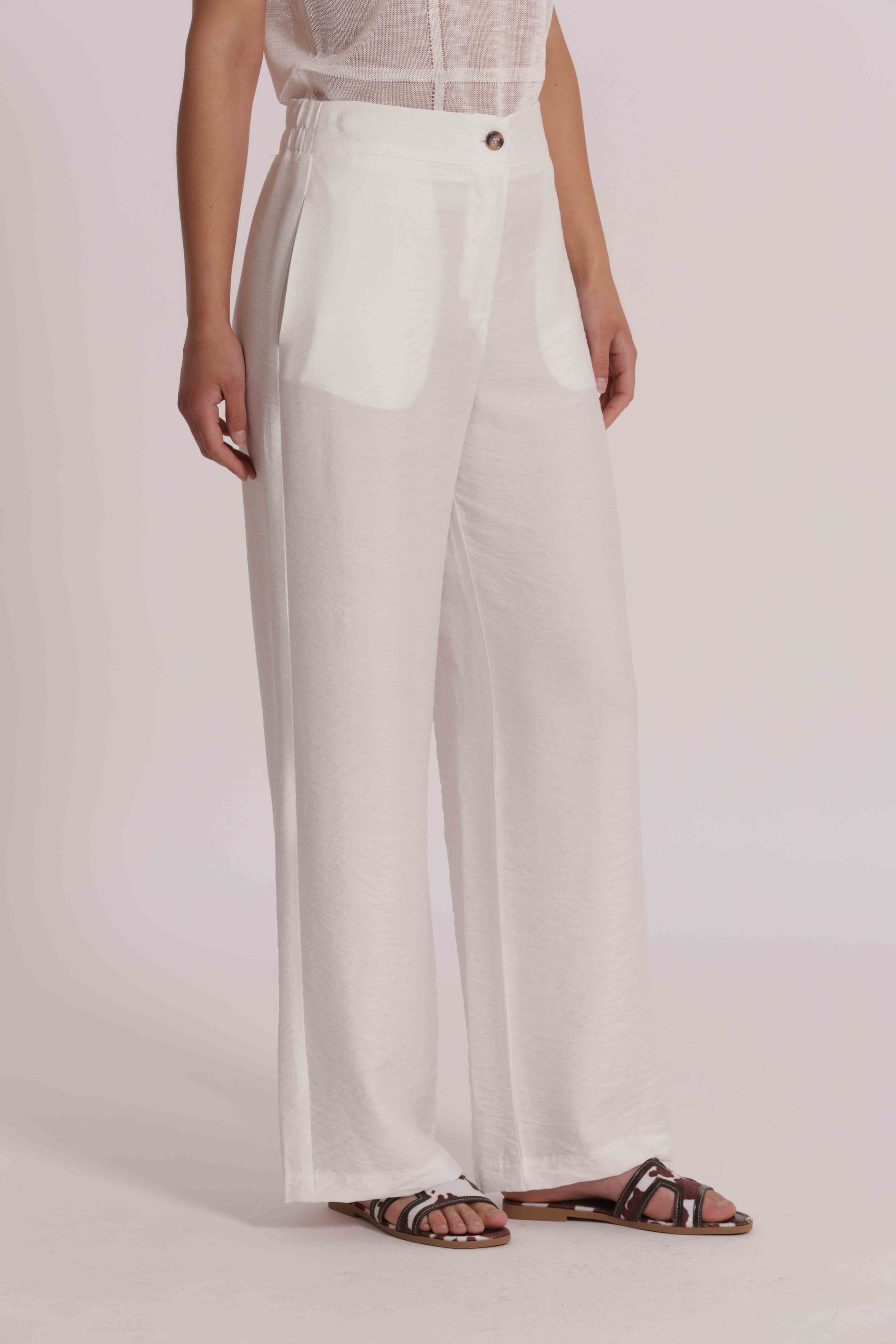 PANTALONE PALAZZO IN VISCOSA