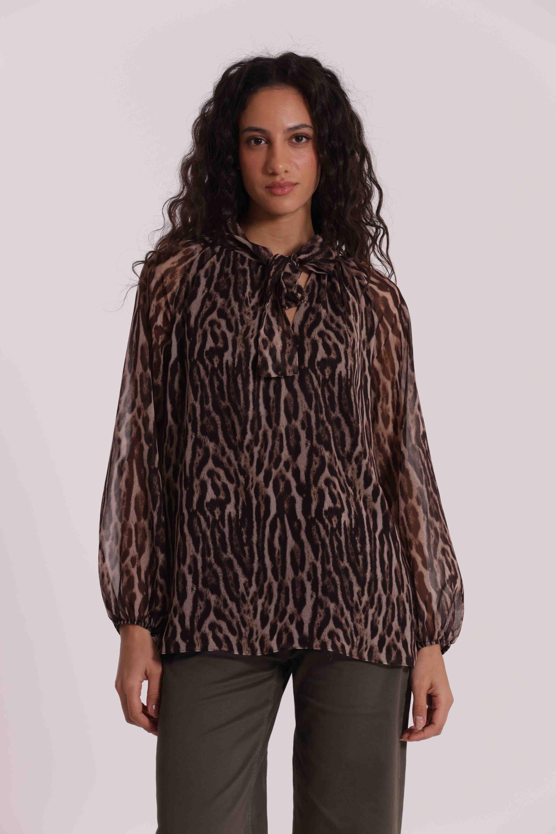 BLUSA CCON FUSCIACCA ANIMALIER