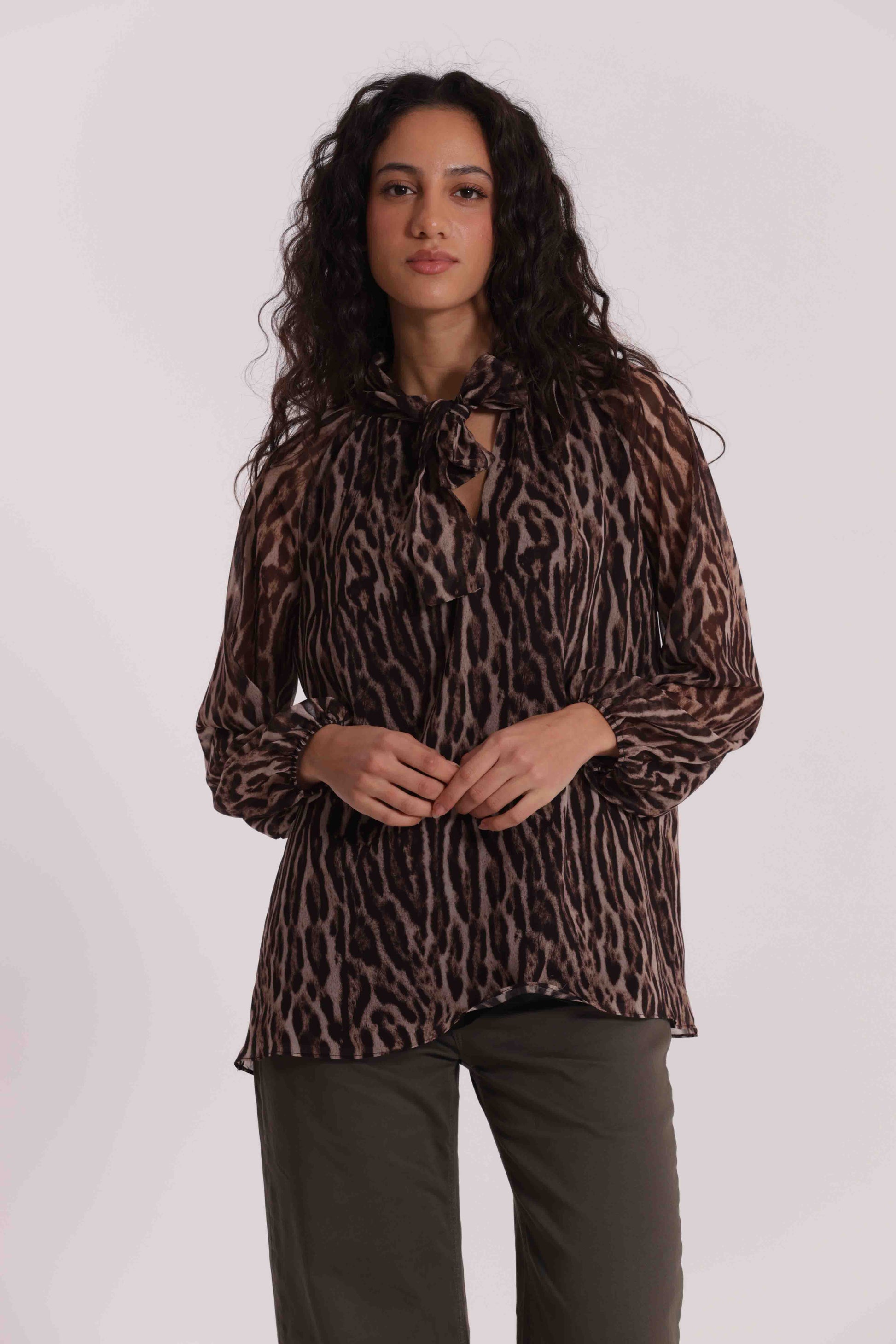 BLUSA CCON FUSCIACCA ANIMALIER