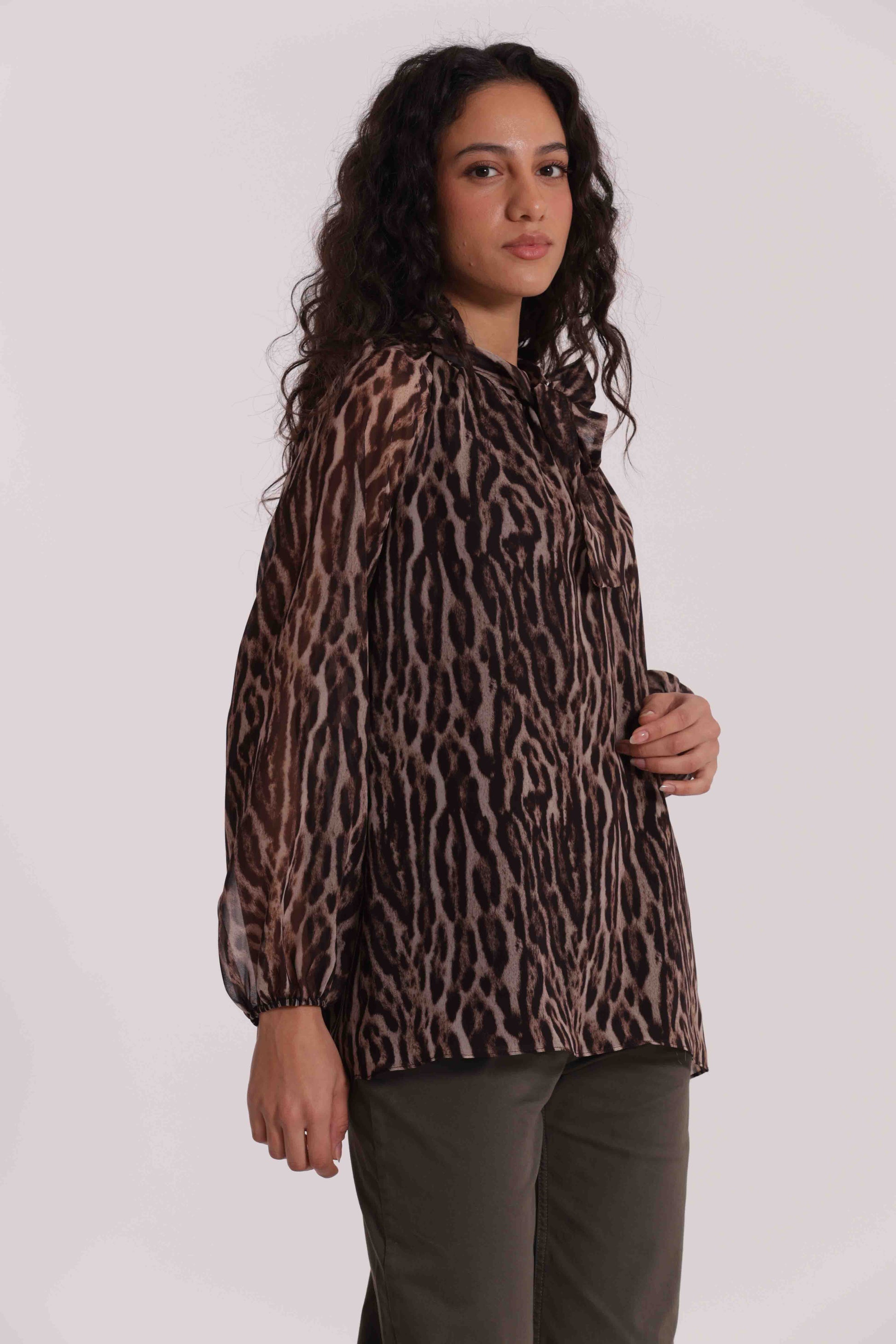 BLUSA CCON FUSCIACCA ANIMALIER