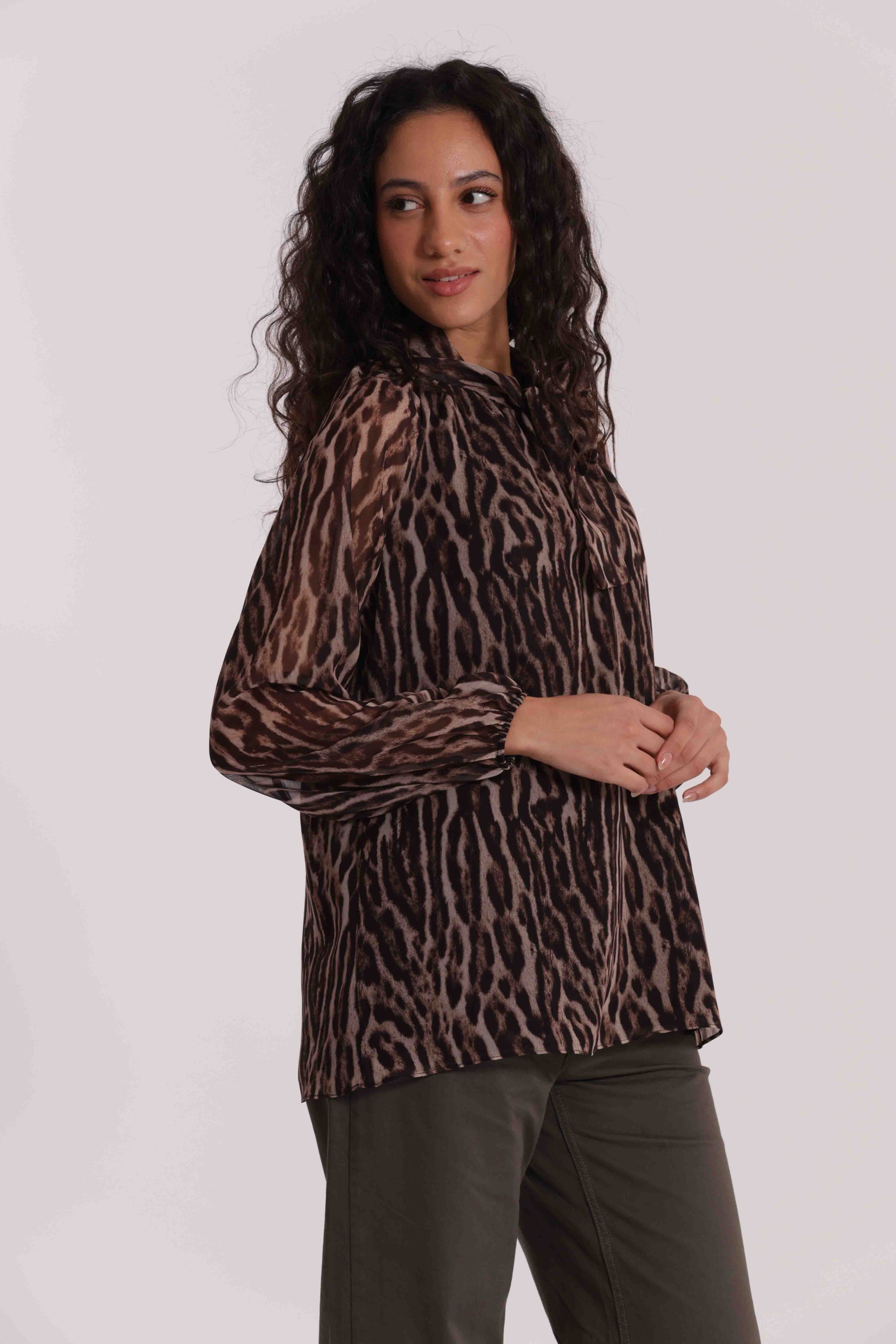 BLUSA CCON FUSCIACCA ANIMALIER