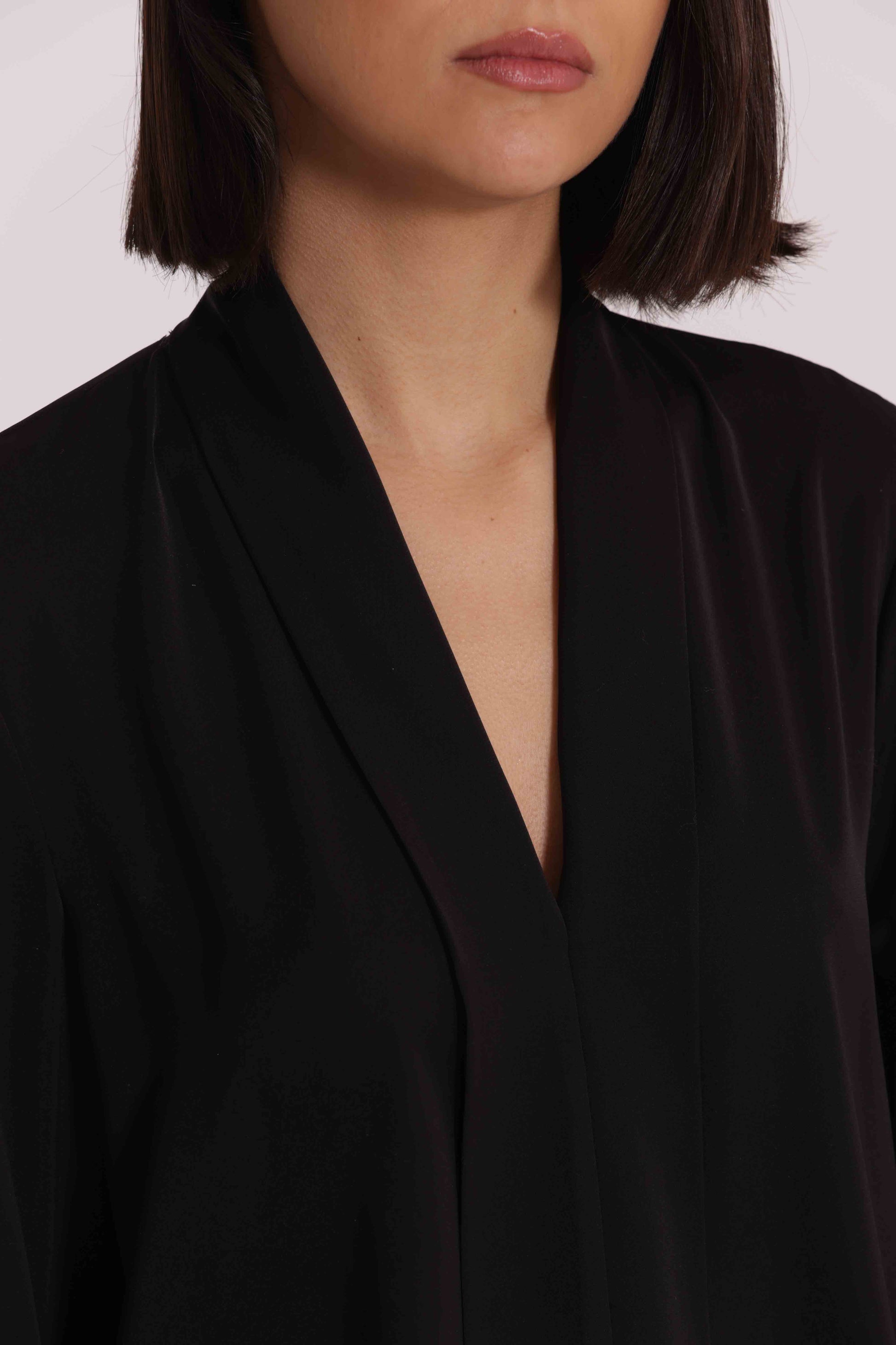 BLUSA CON PIEGHE IN SOLTON