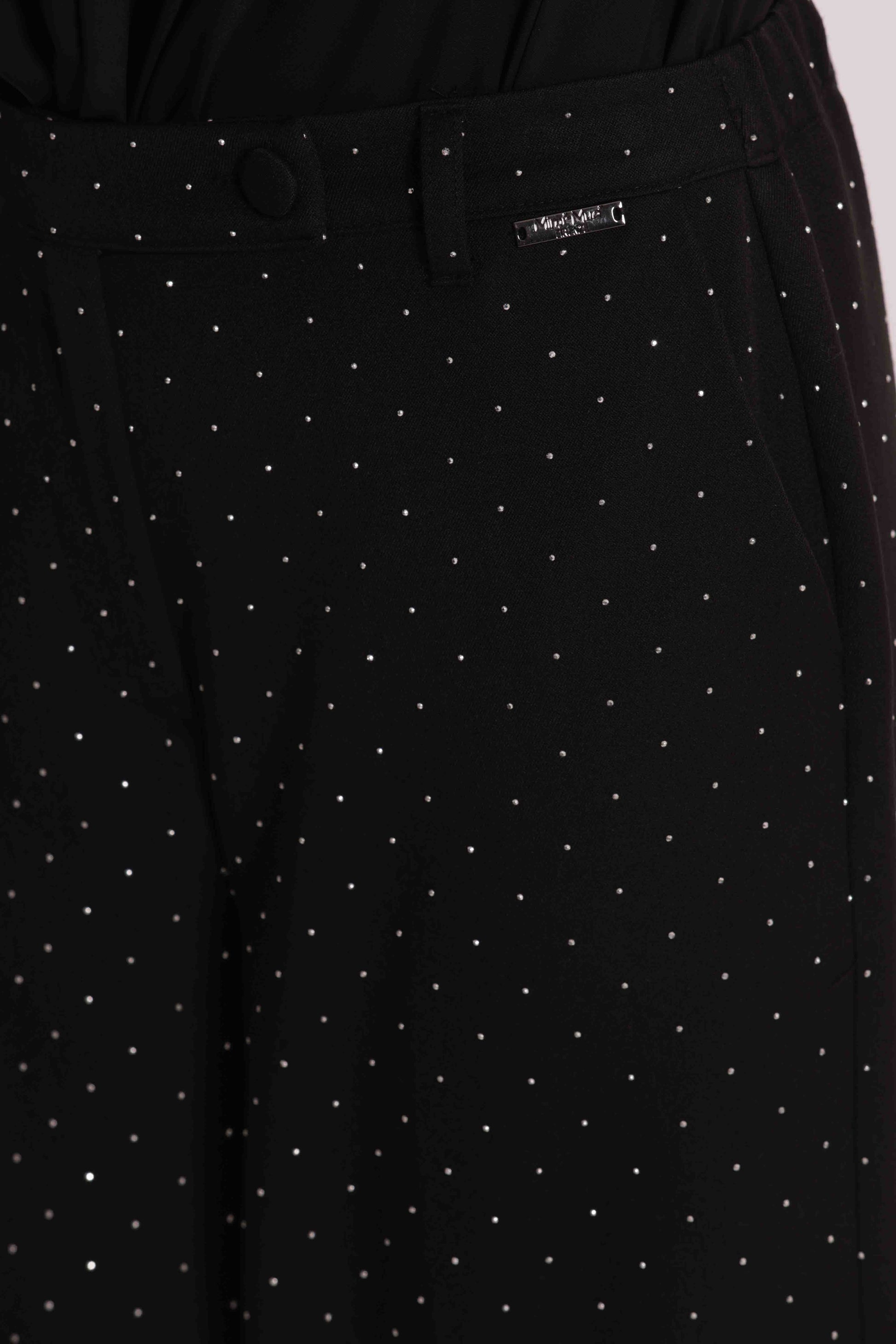 PANTALONE PALAZZO CON STRASS