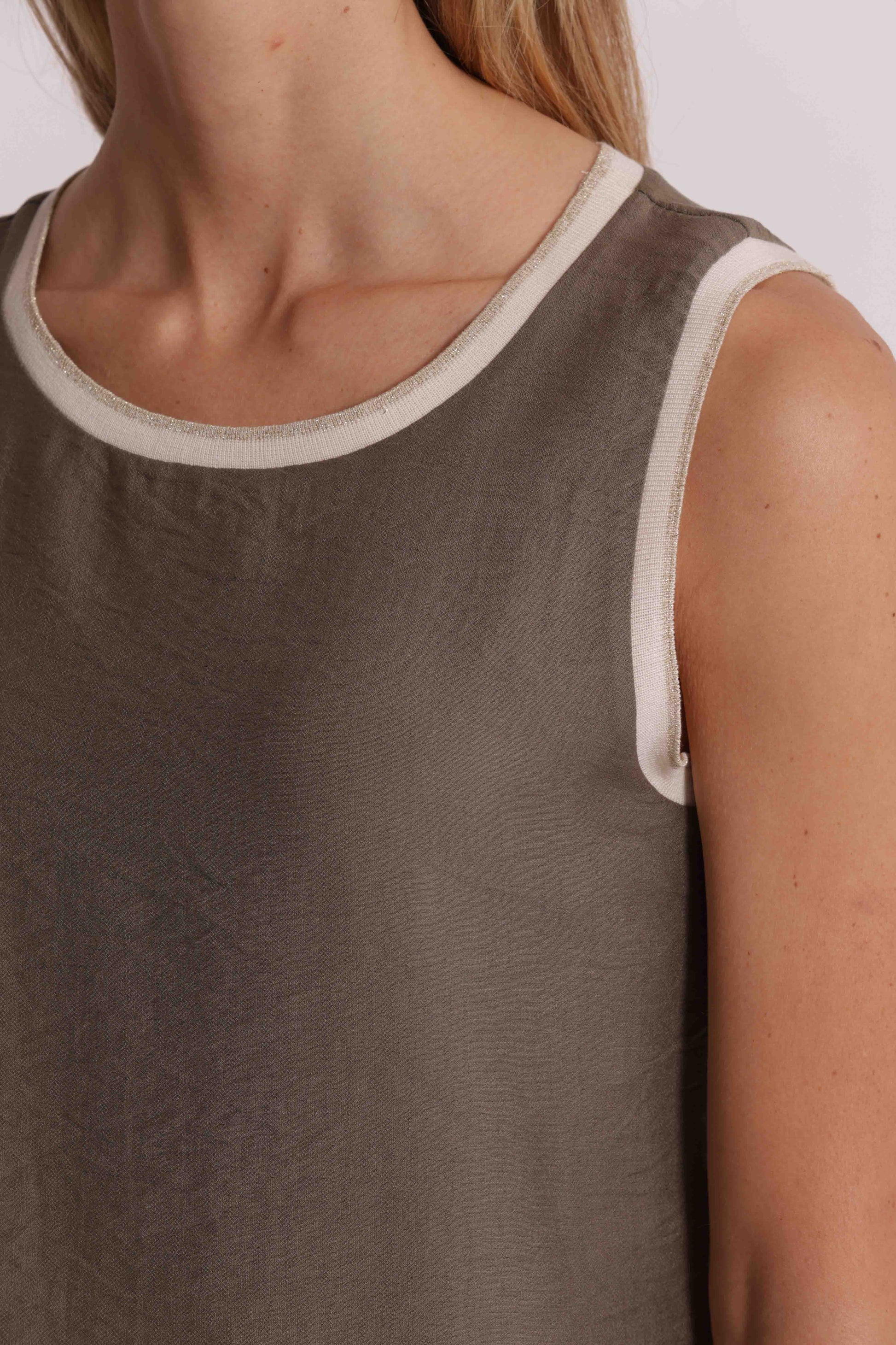 TOP IN VISCOSA BORDO LUREX