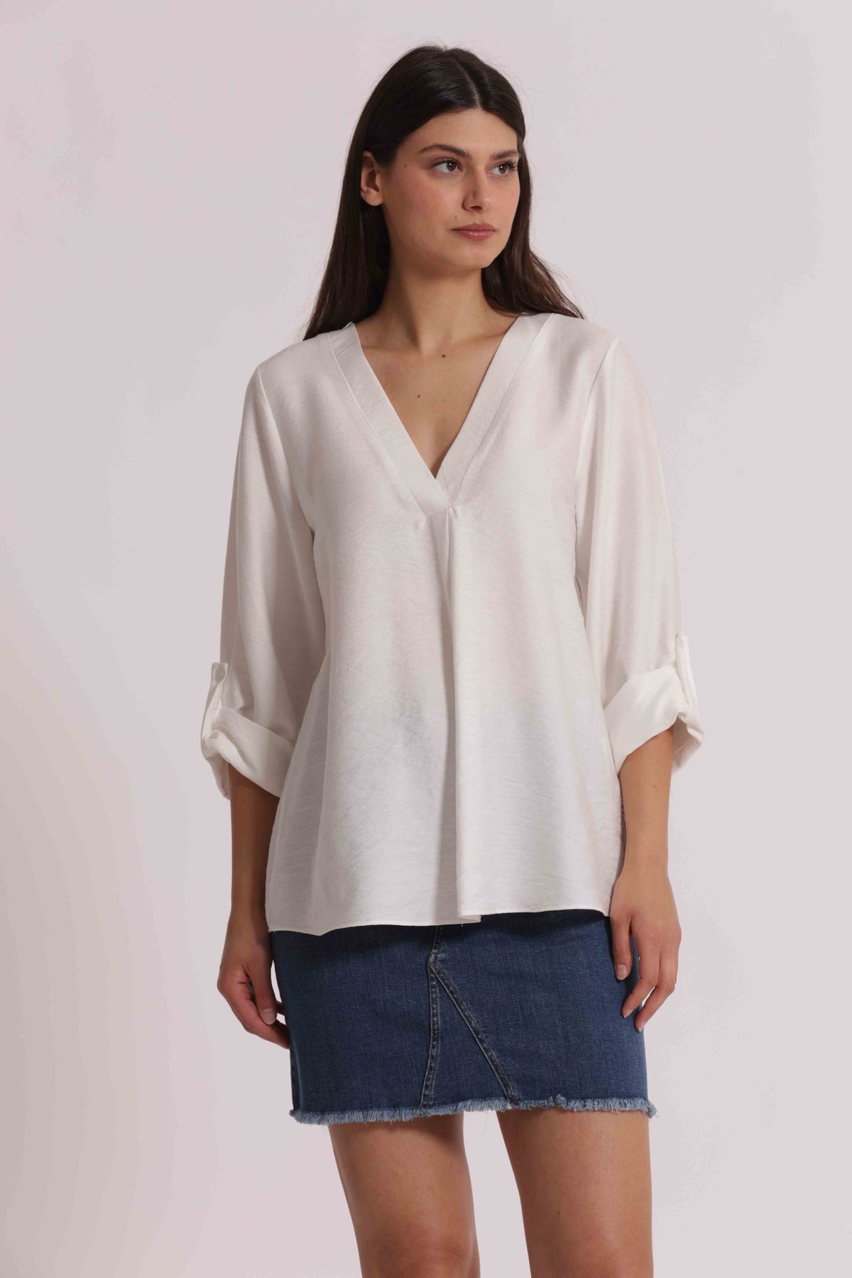 BLUSA VISCOSA MAN 3/4
