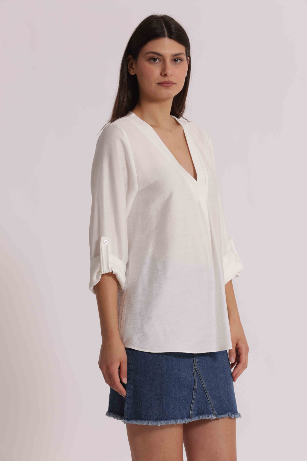 BLUSA VISCOSA MAN 3/4