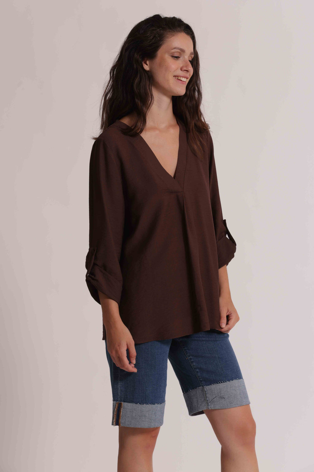 BLUSA VISCOSA MAN 3/4