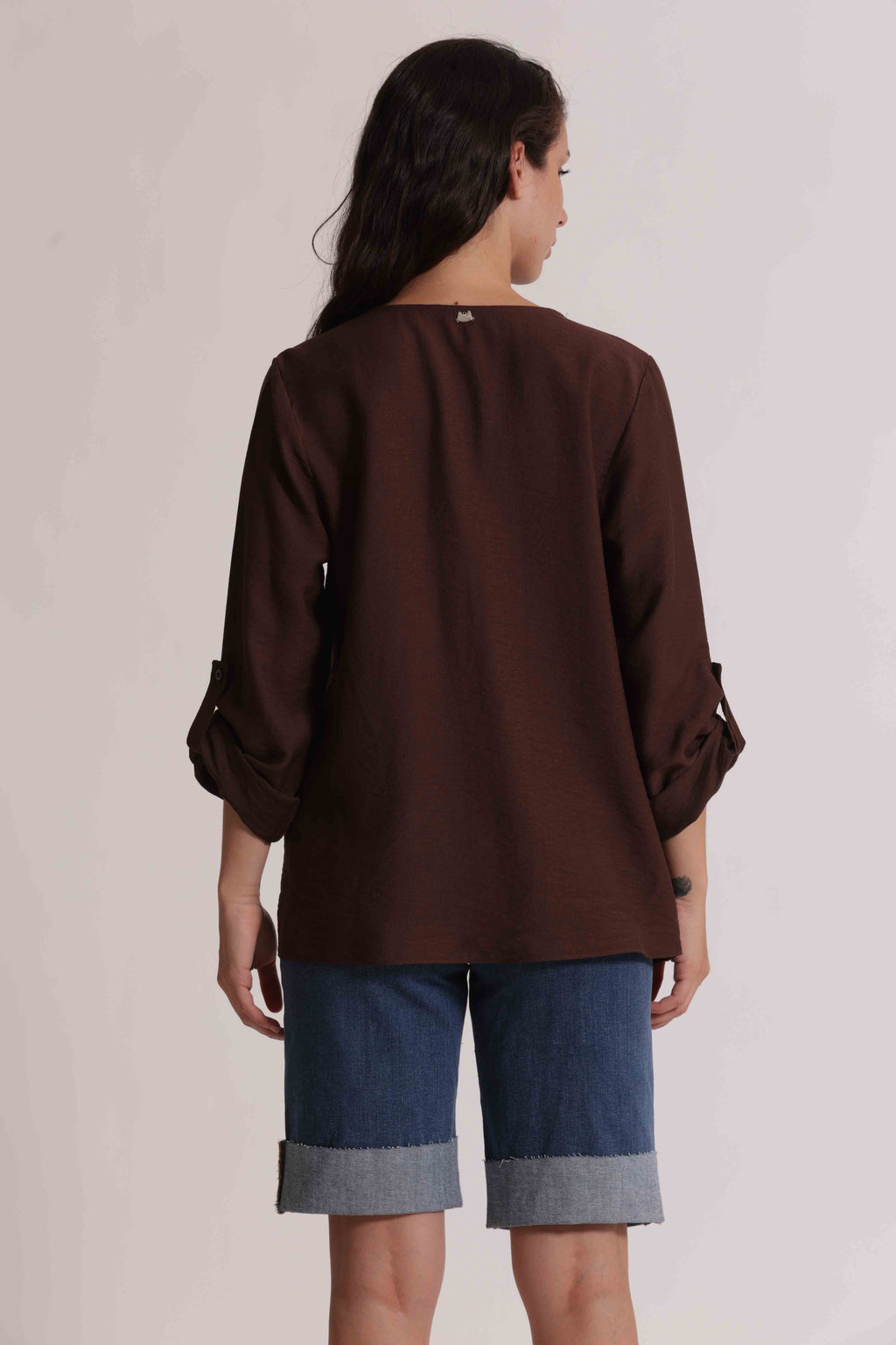 BLUSA VISCOSA MAN 3/4