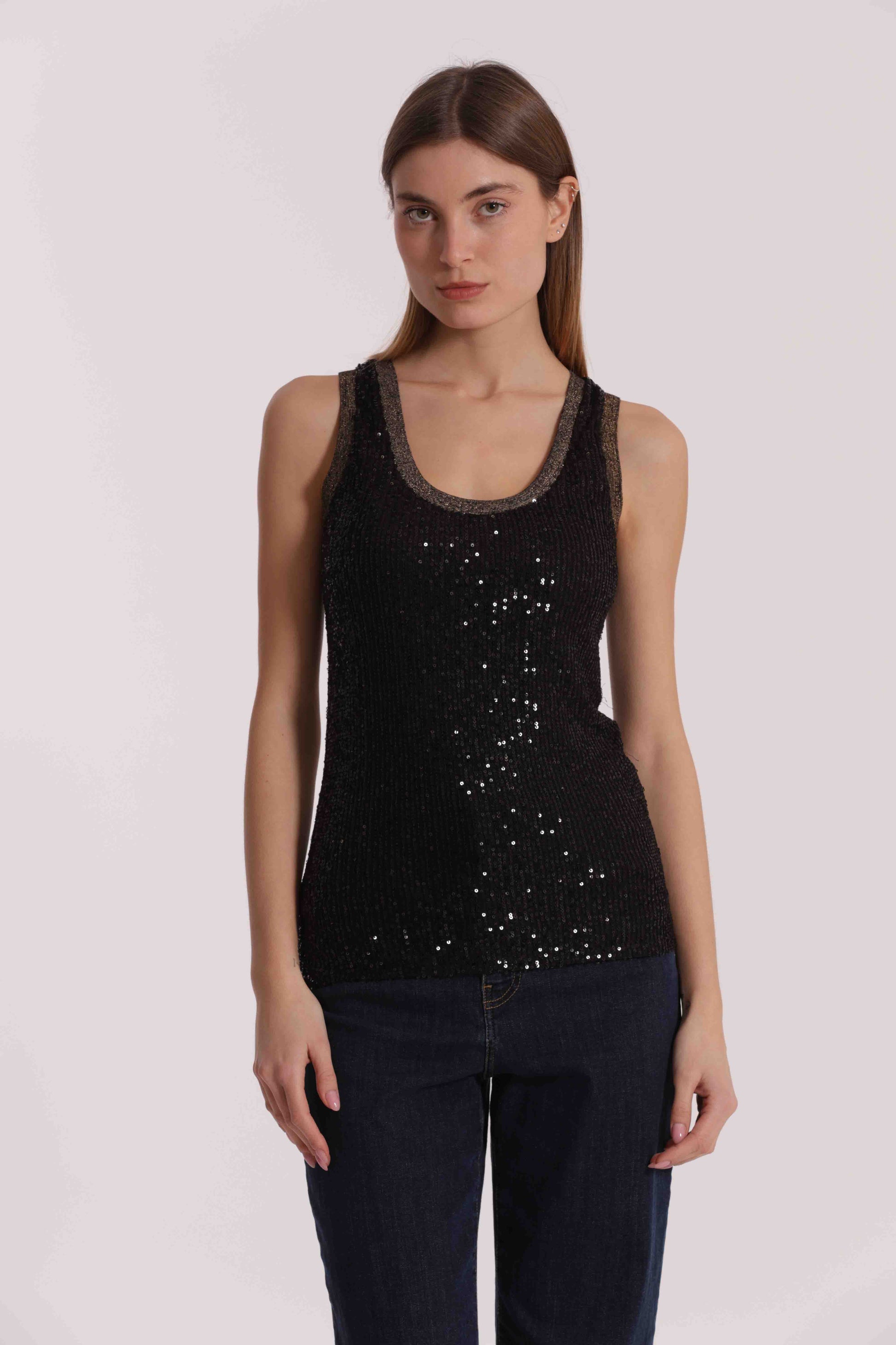 TOP DI PAILLETTES