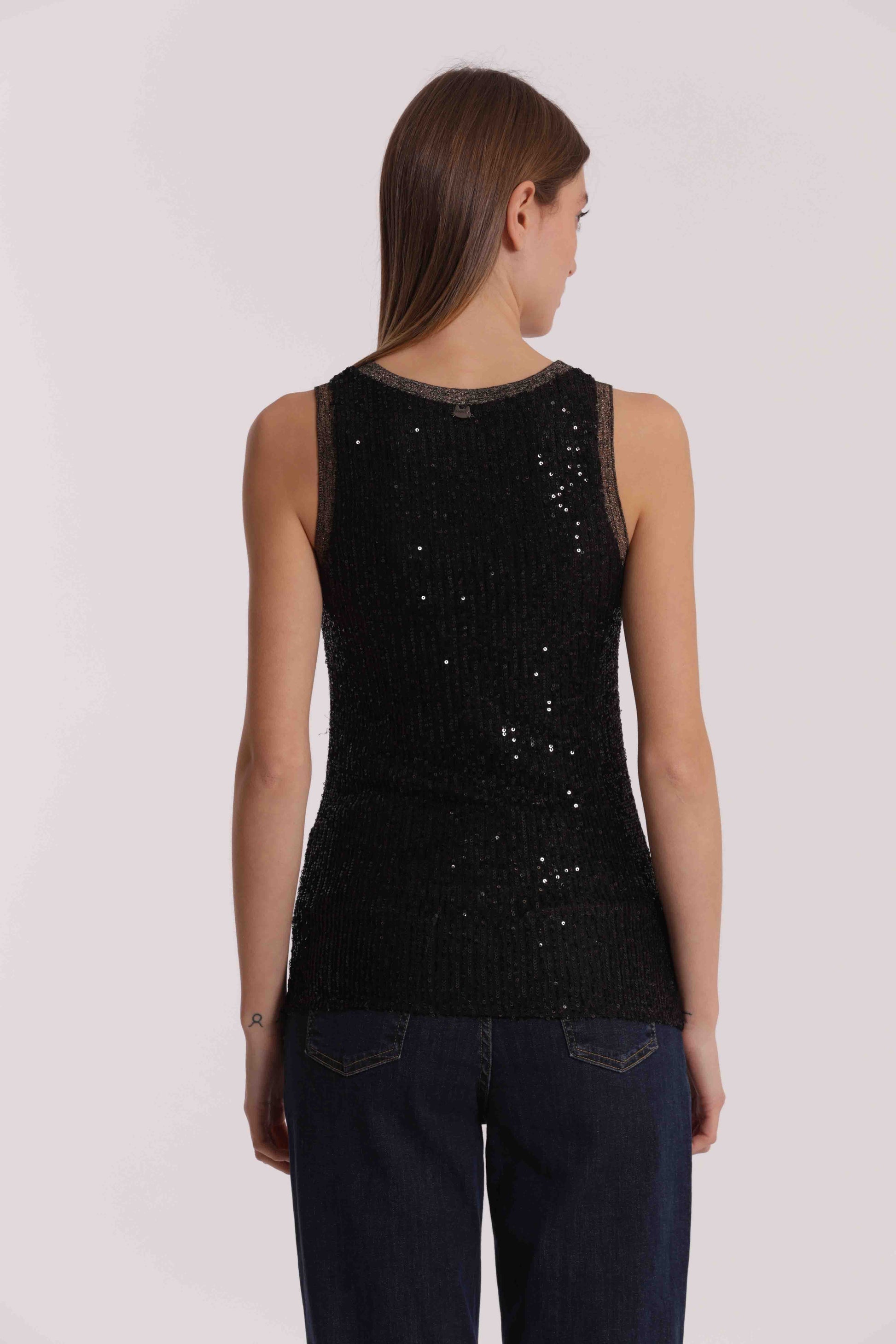 TOP DI PAILLETTES