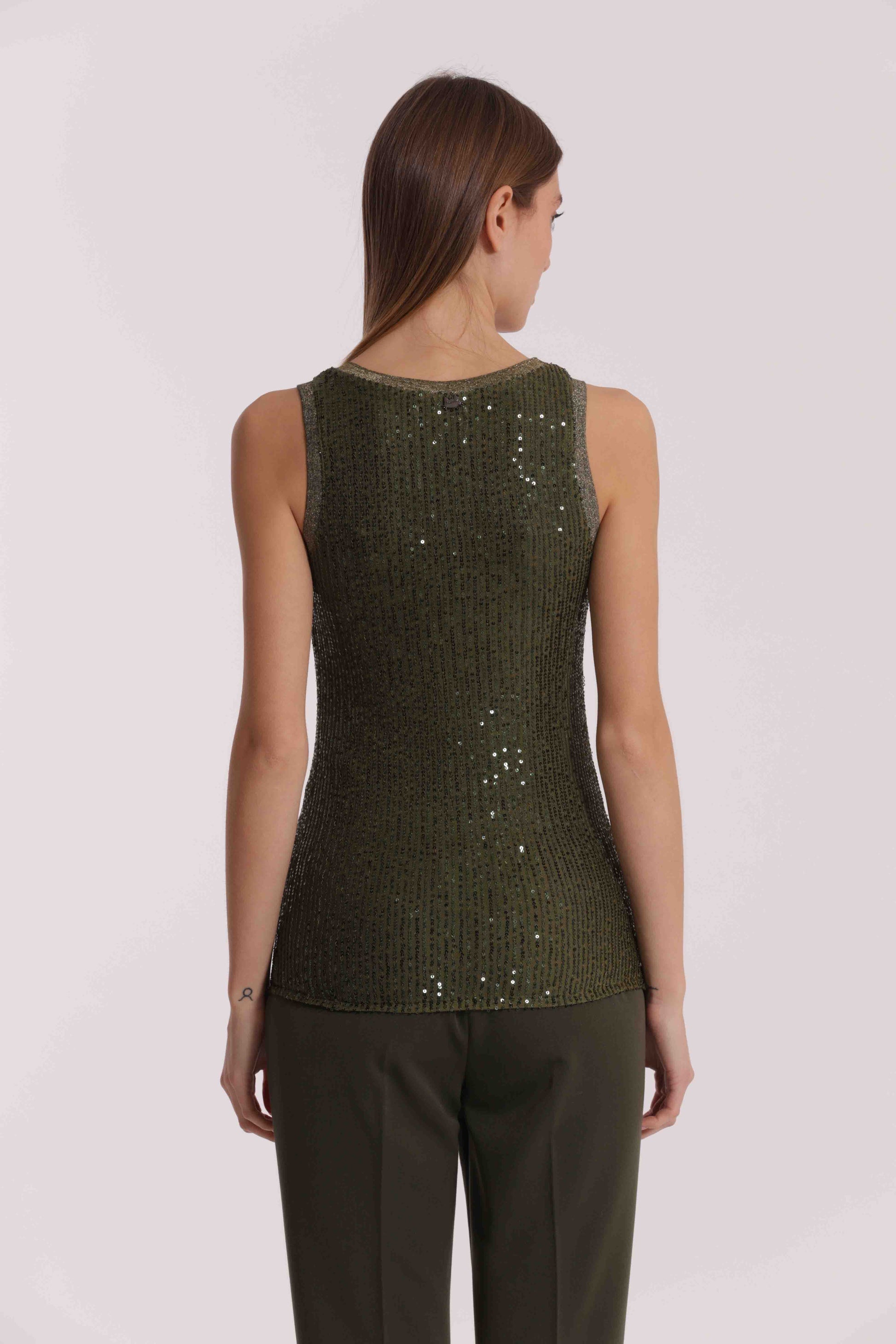 TOP DI PAILLETTES