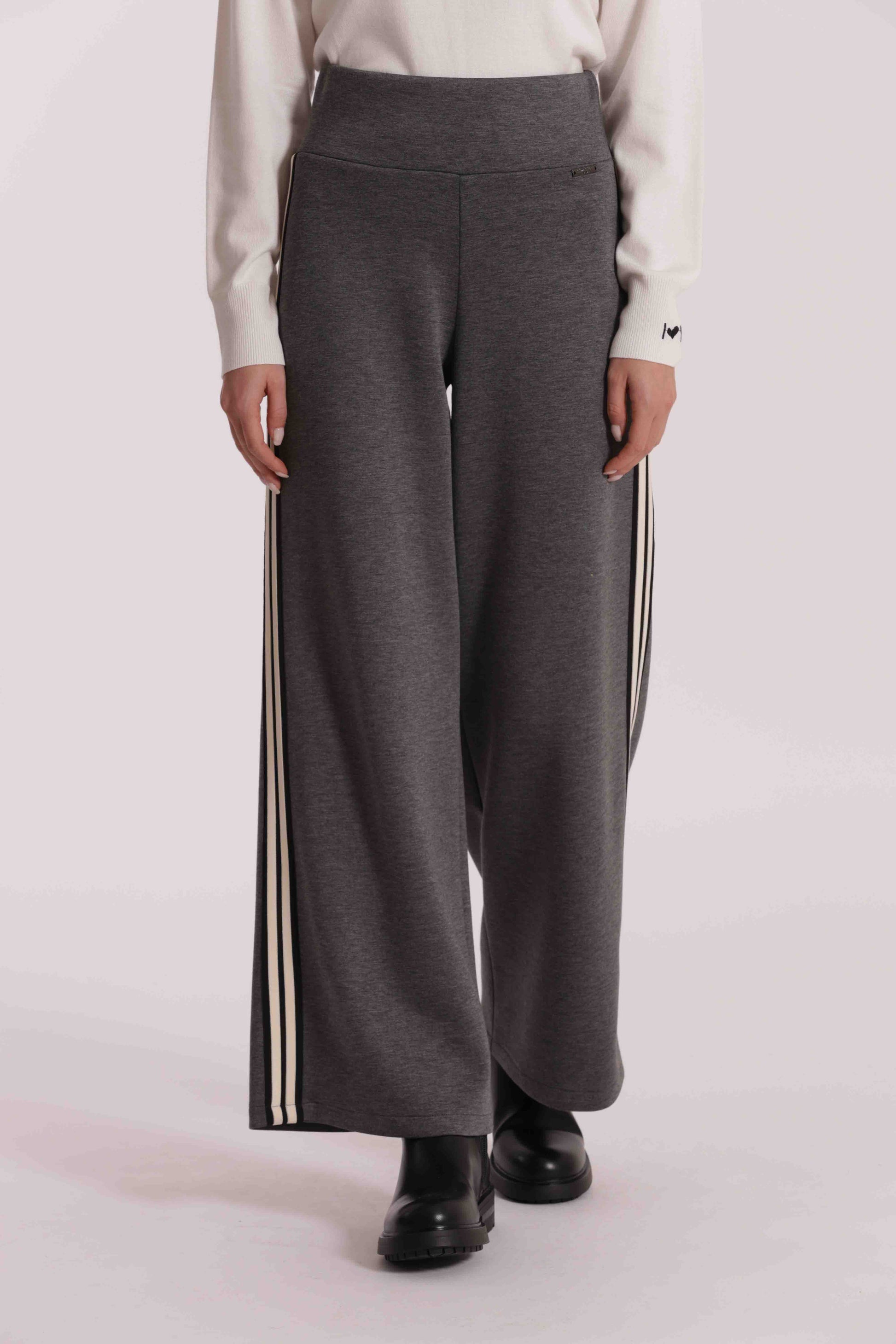 PANTALONE PALAZZO CON PASSAMANERIA