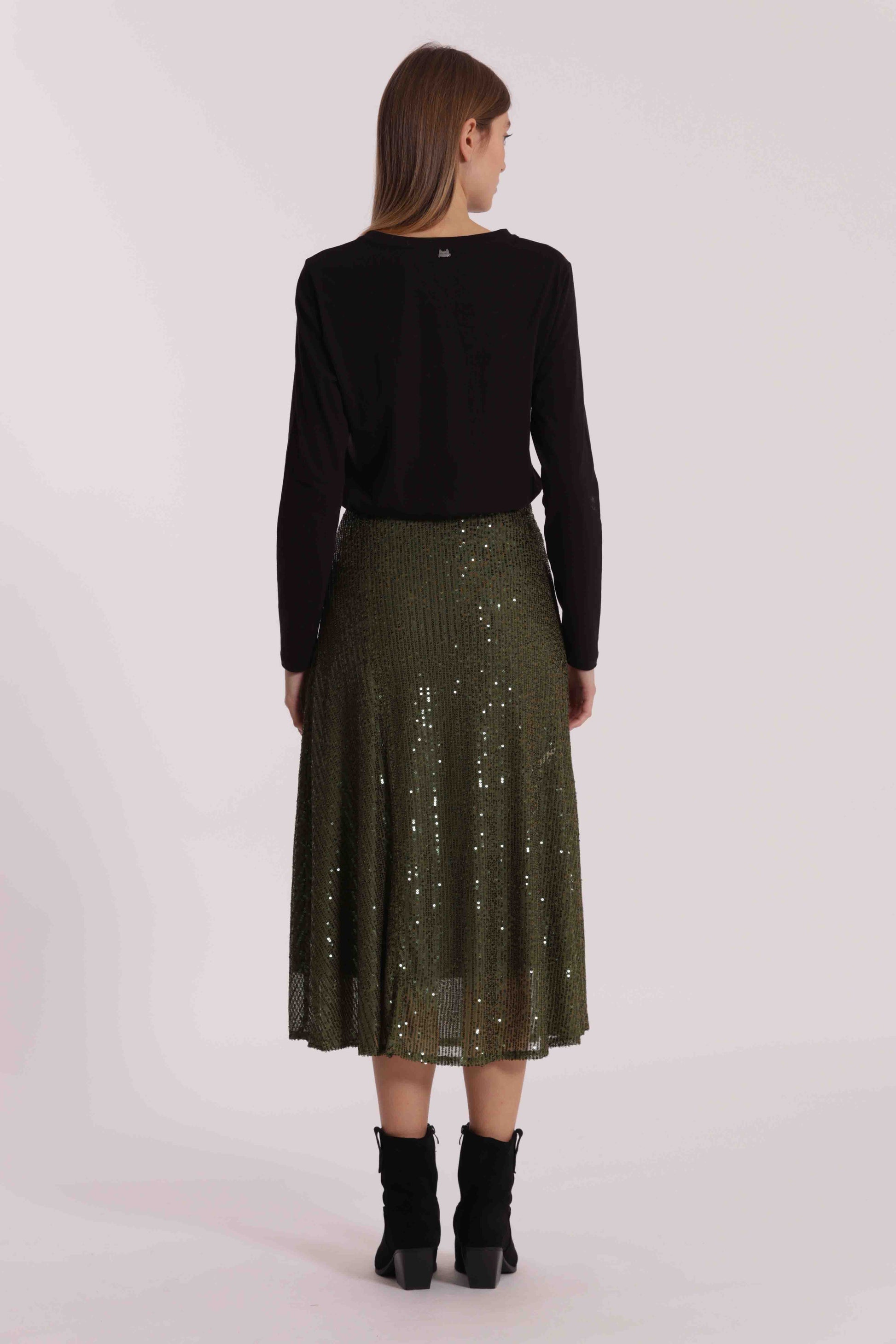 GONNA LONGUETTE IN PAILLETTES