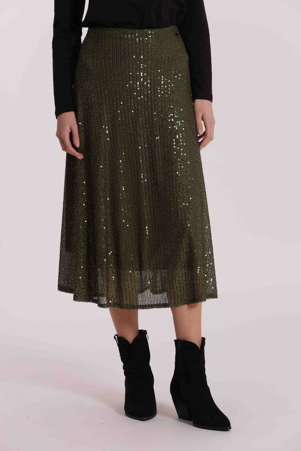 GONNA LONGUETTE IN PAILLETTES