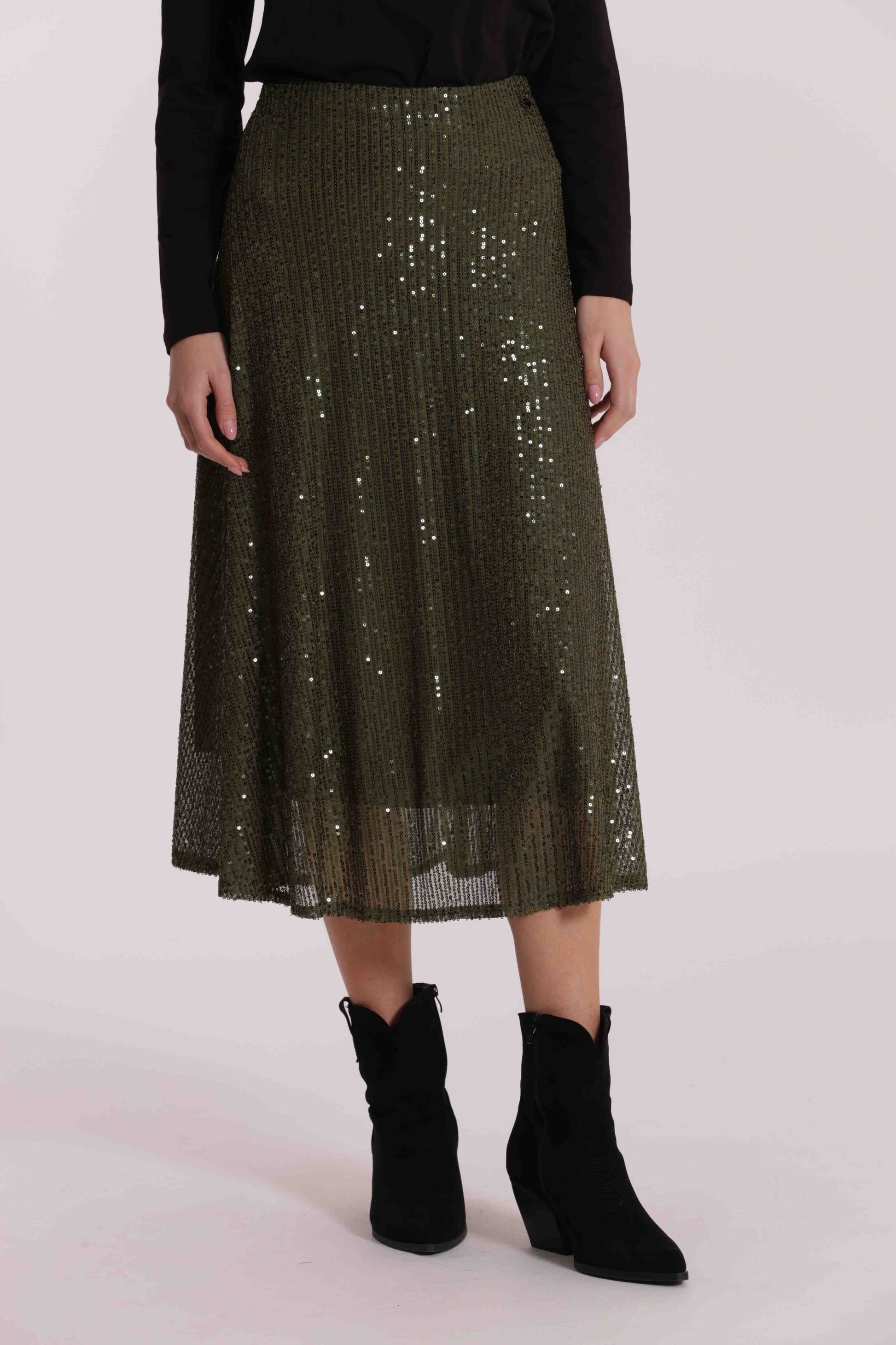 GONNA LONGUETTE IN PAILLETTES