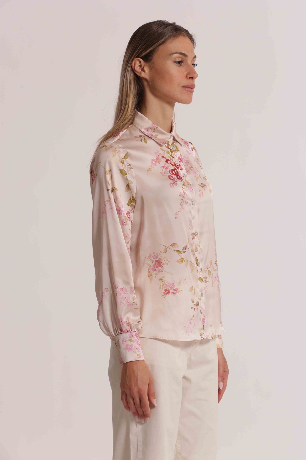 CAMICIA RASO DOLCE FIORE
