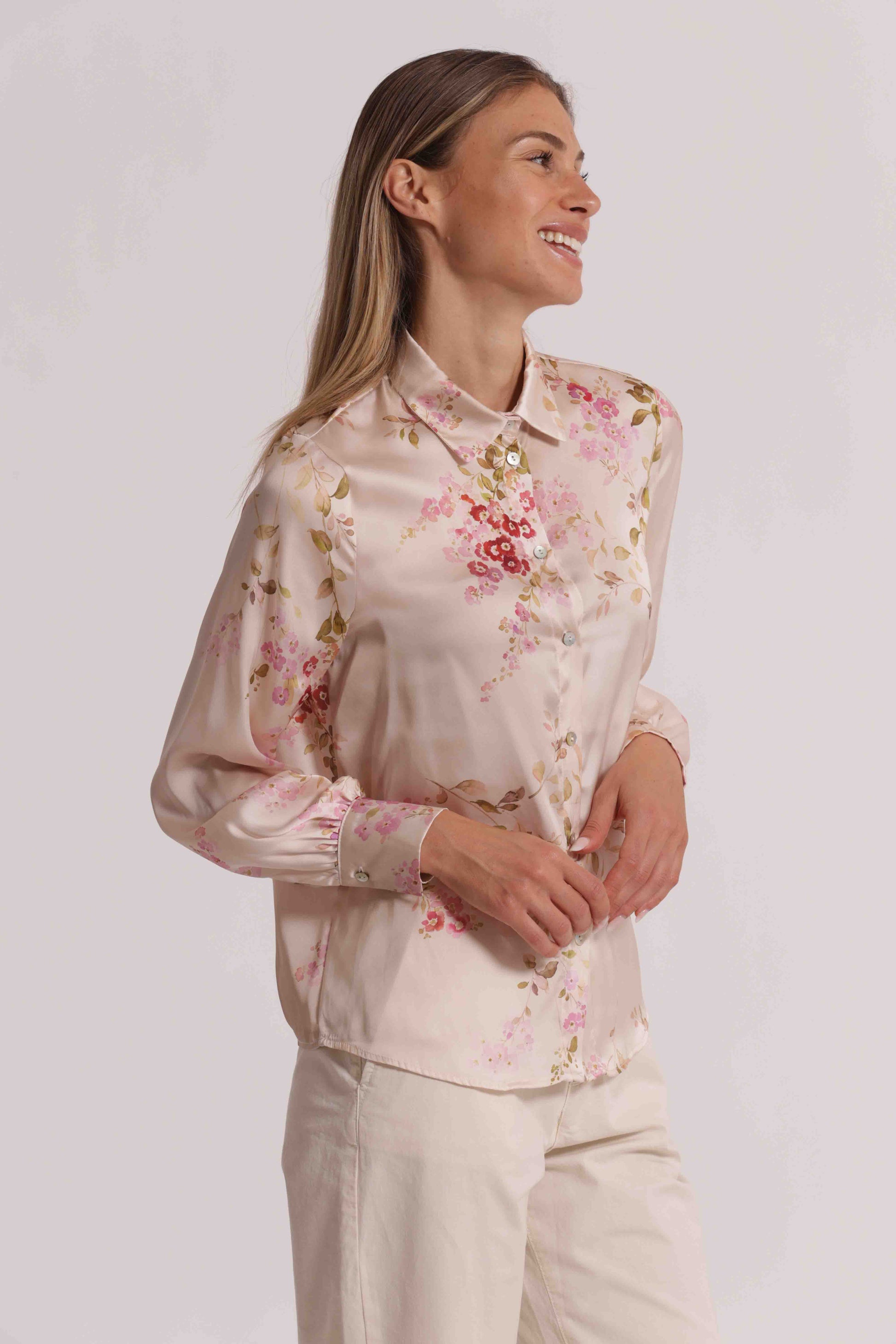 CAMICIA RASO DOLCE FIORE