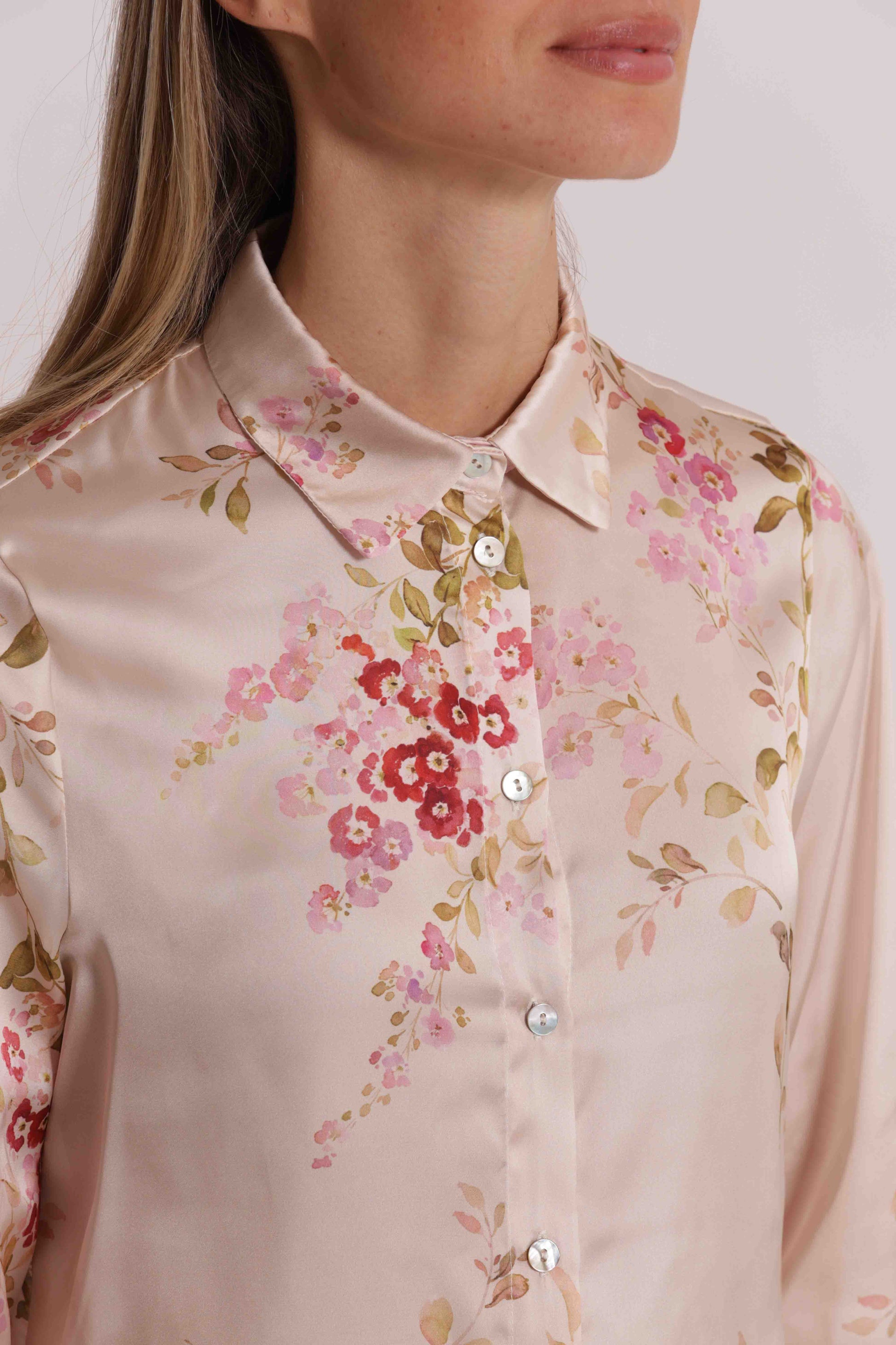 CAMICIA RASO DOLCE FIORE