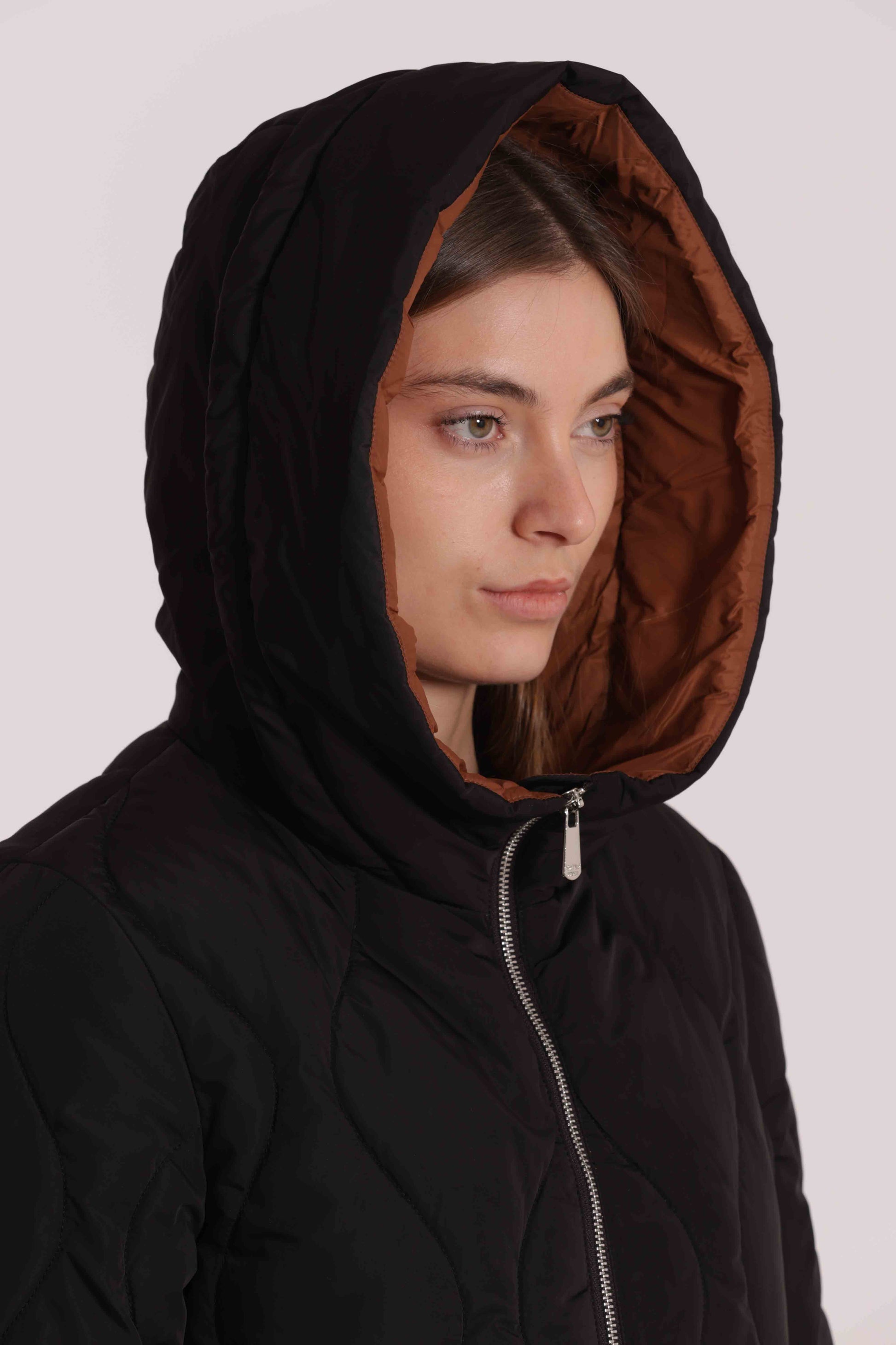 PIUMINO MIDI CON TRAMA ROMBI