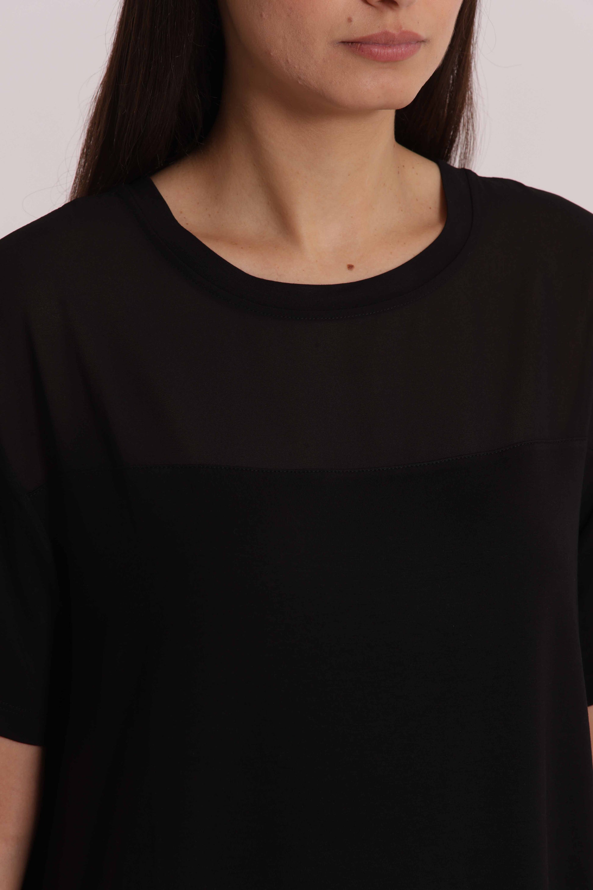 T-SHIRT DETTAGLI GEORGETTE