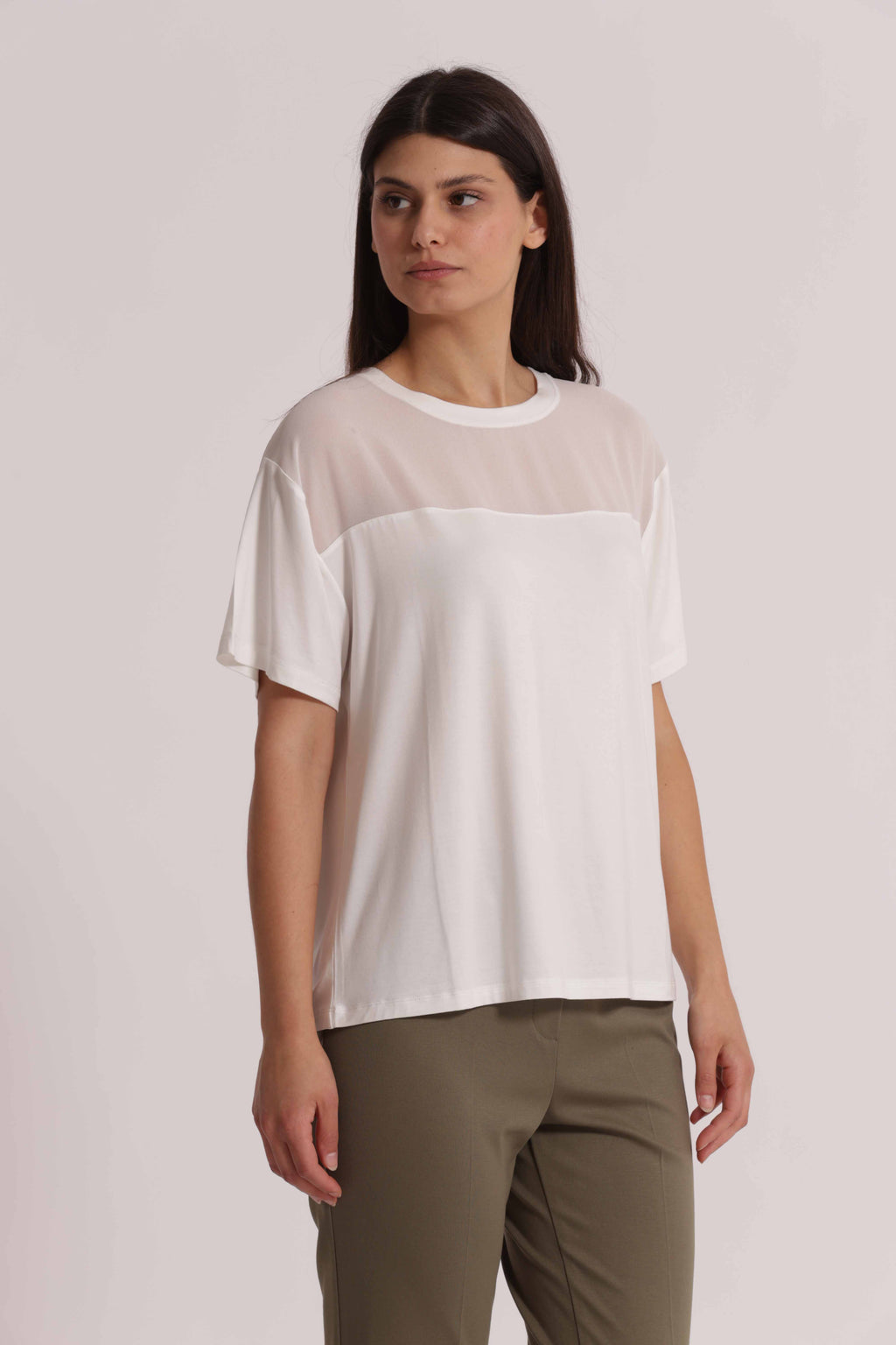 T-SHIRT DETTAGLI GEORGETTE
