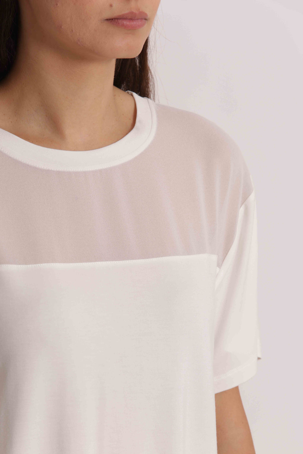 T-SHIRT DETTAGLI GEORGETTE