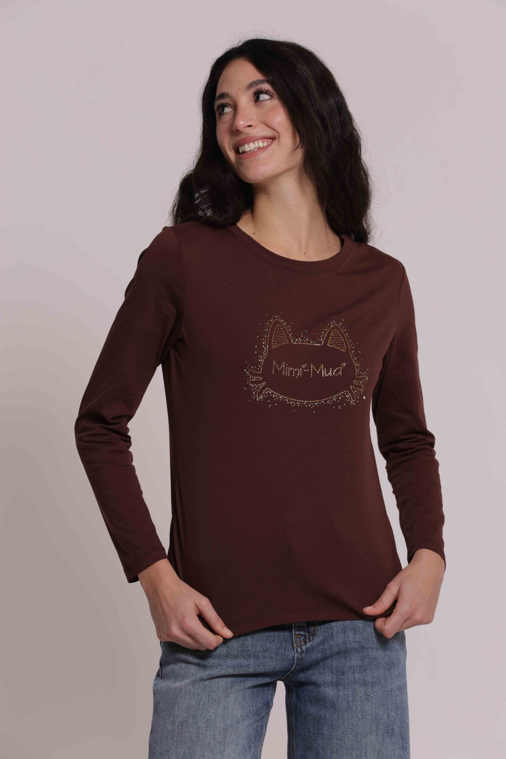T-SHIRT MAN.LUNGHE CON GATTO