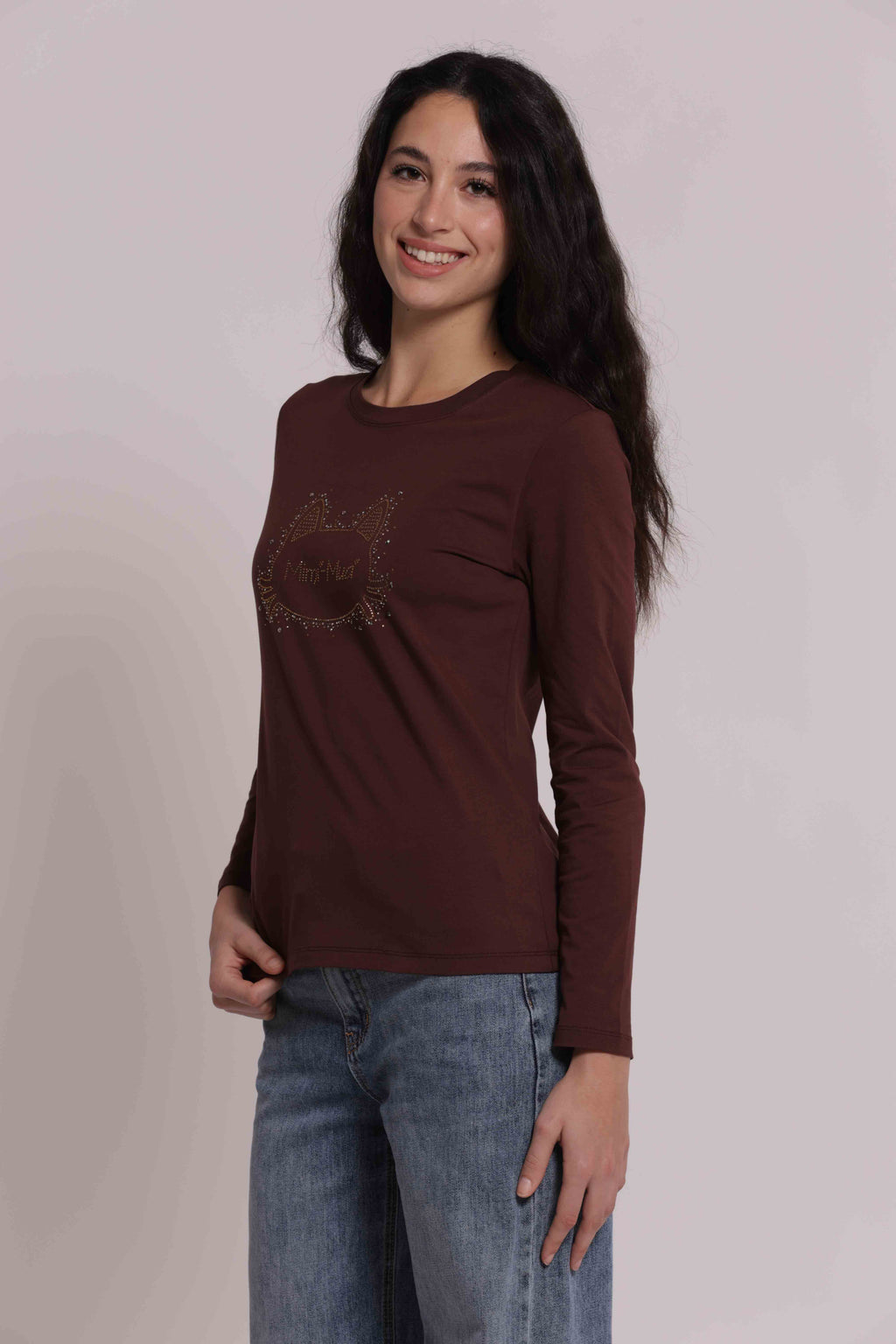 T-SHIRT MAN.LUNGHE CON GATTO