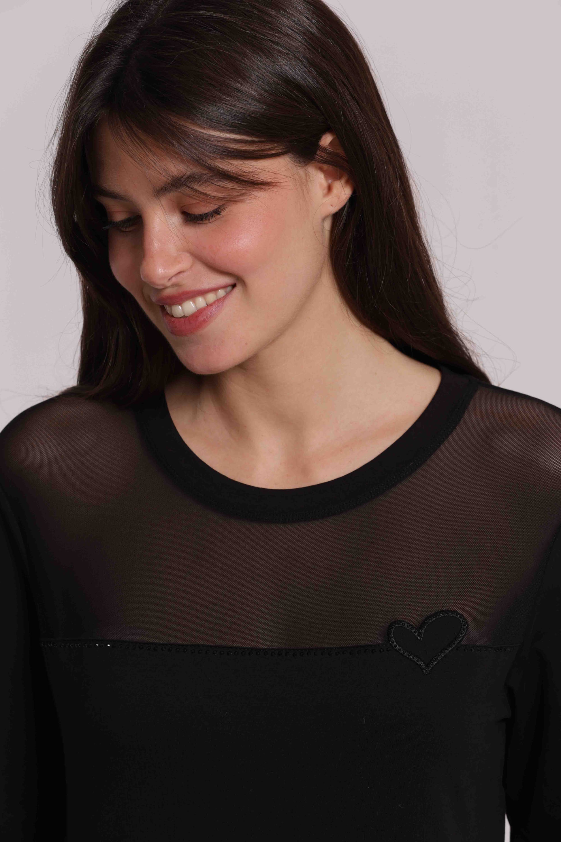 T-SHIRT MAN.LUNGHE CON TRASPARENZA