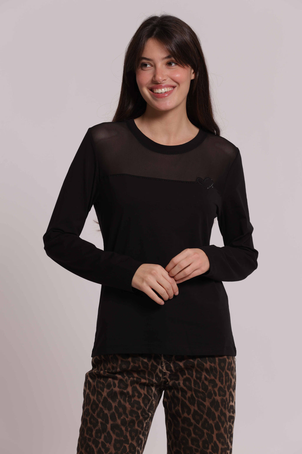 T-SHIRT MAN.LUNGHE CON TRASPARENZA