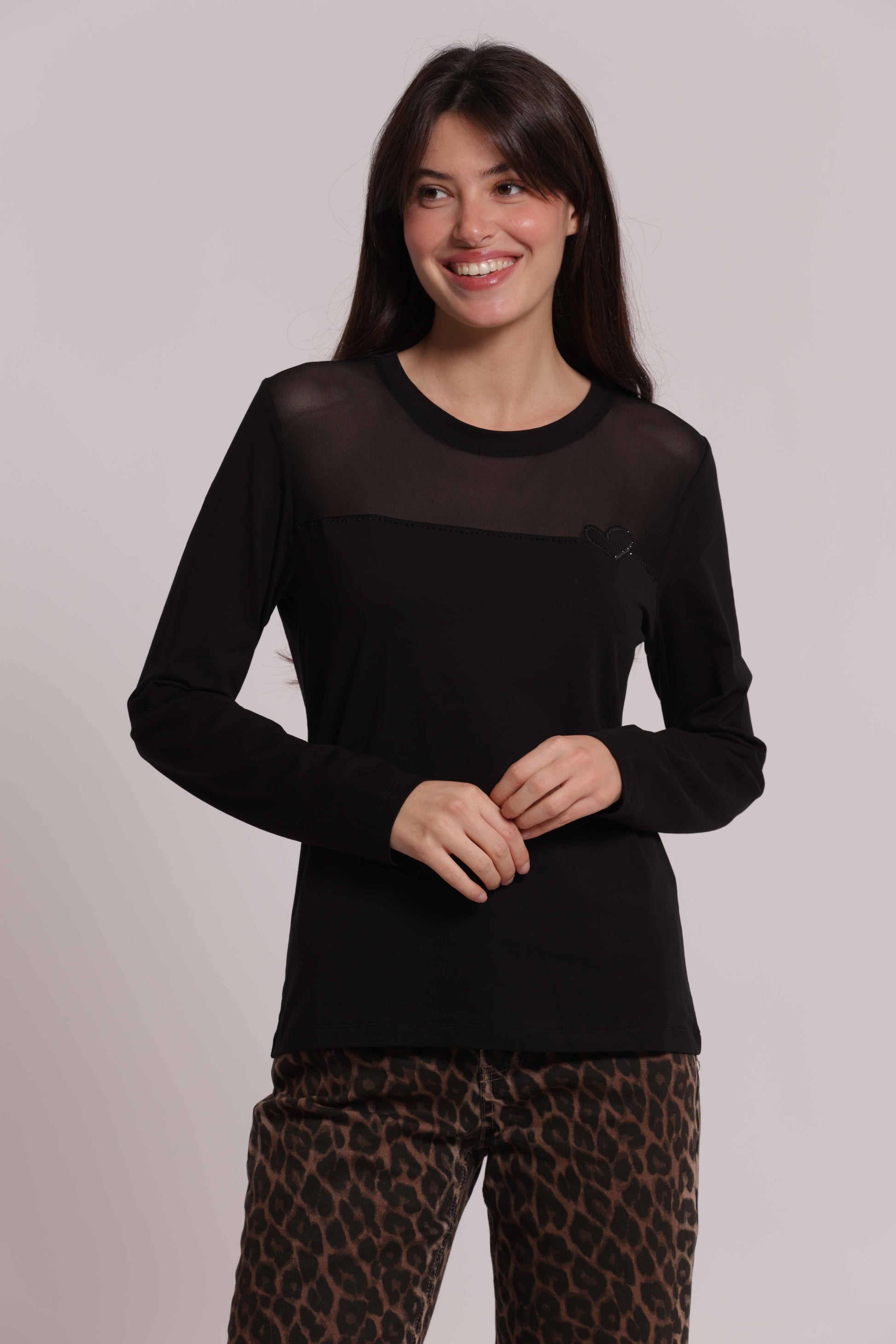 T-SHIRT MAN.LUNGHE CON TRASPARENZA