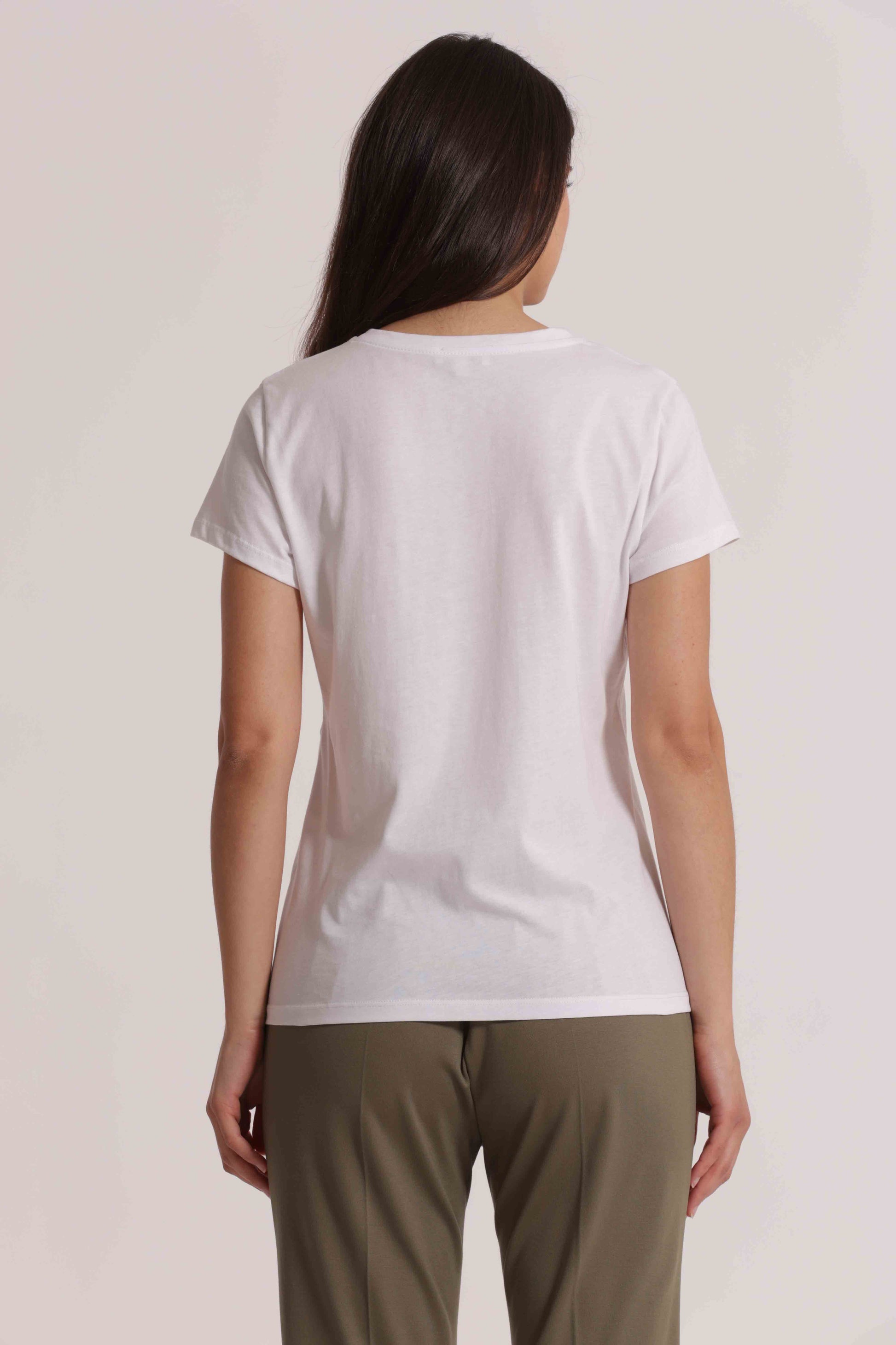 T-SHIRT CON SPILLA STRASS