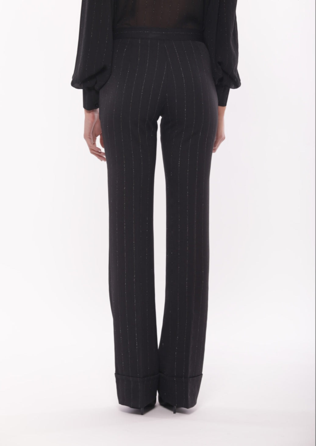 PANTALONE GESSATO LUREX