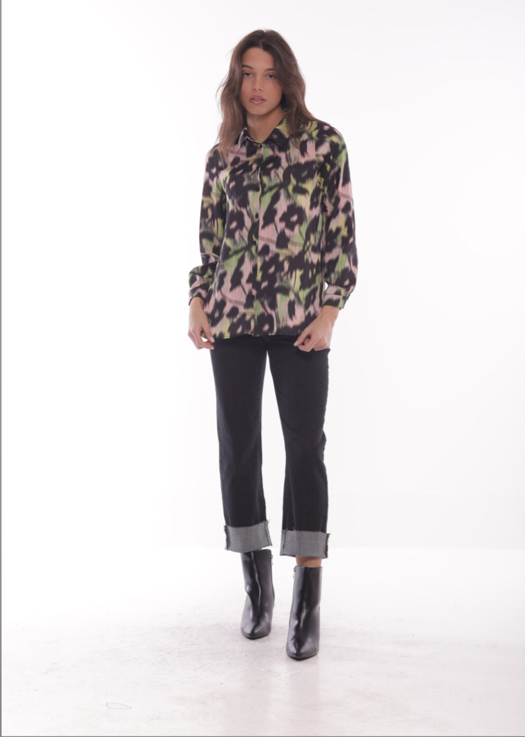 CAMICIA IN RASO FANTASIA