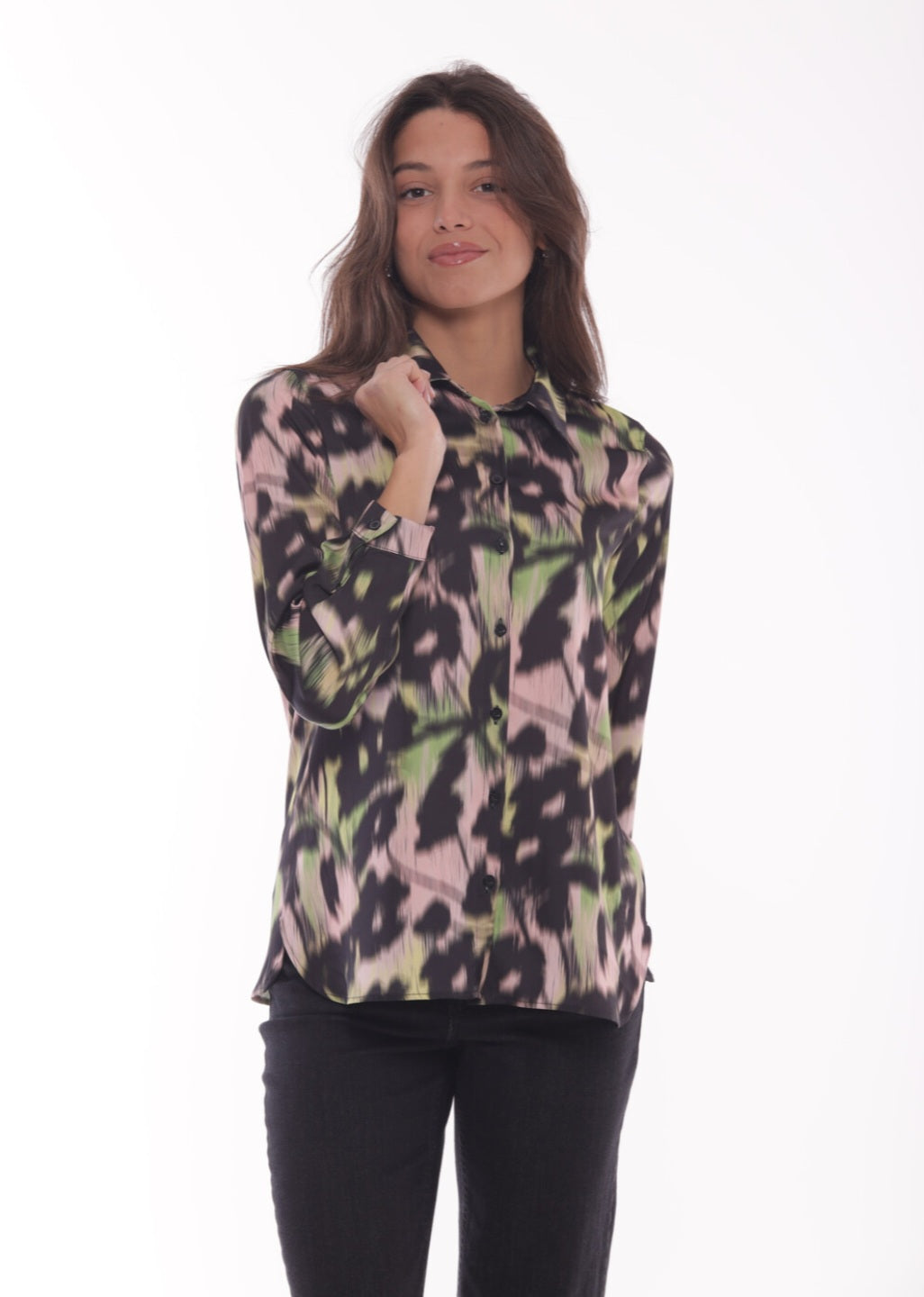 CAMICIA IN RASO FANTASIA