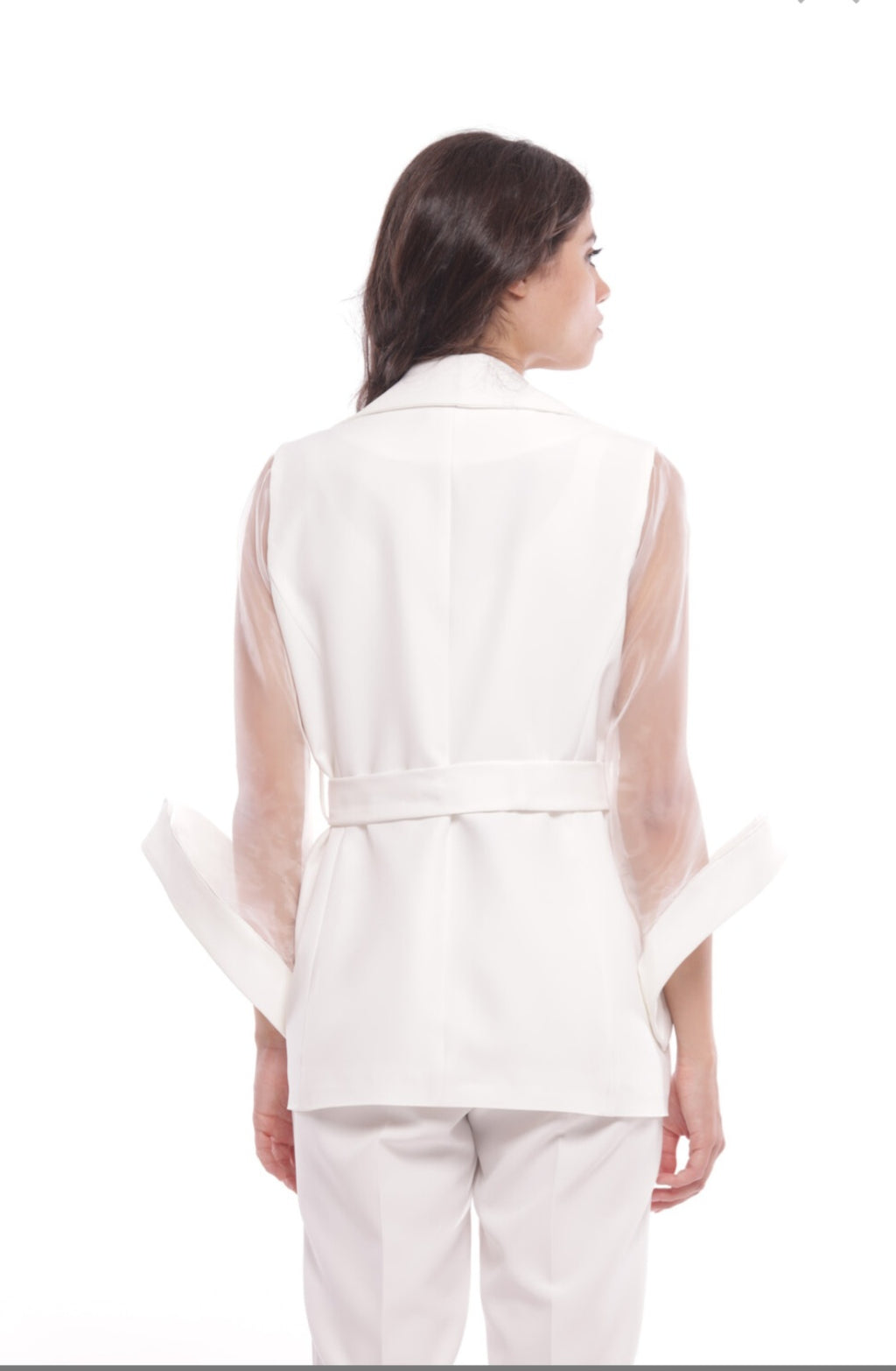 Giacca maniche organza