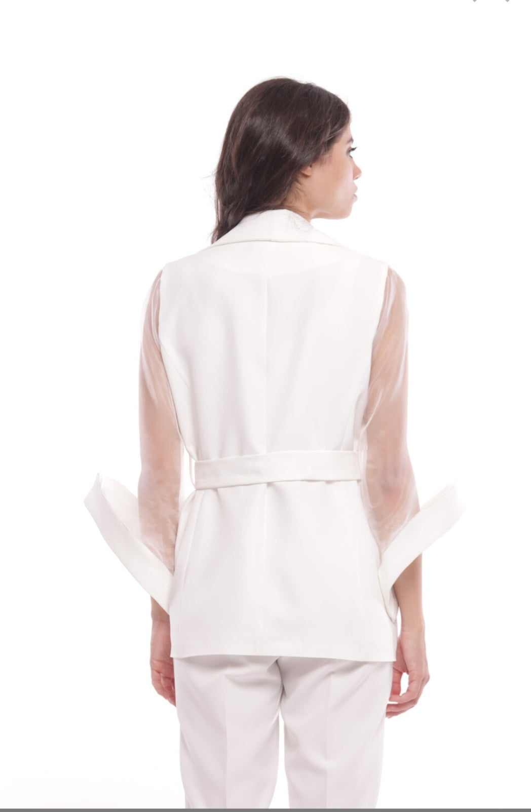 Giacca maniche organza
