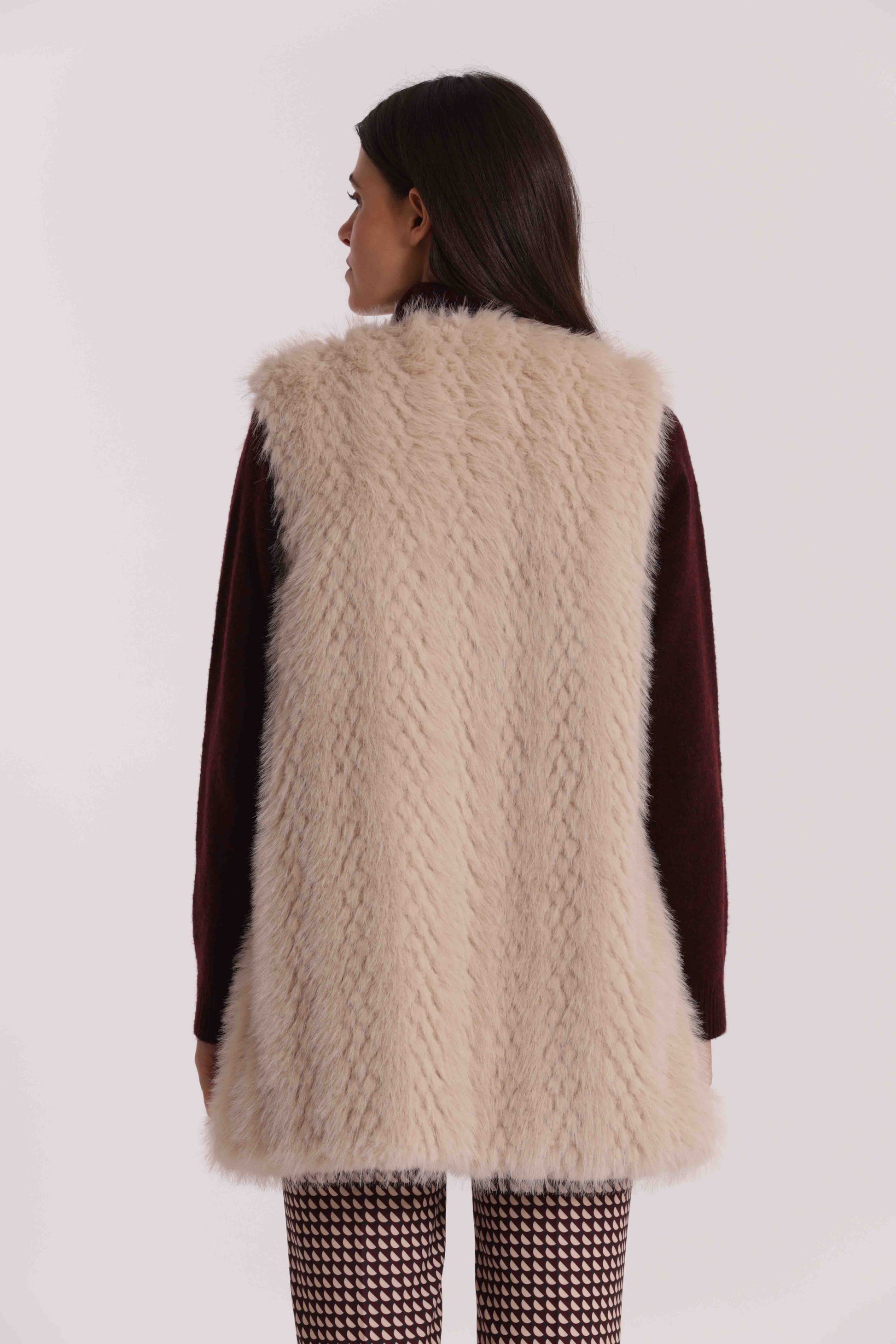 GILET MIDI EFFETTO MONTONE