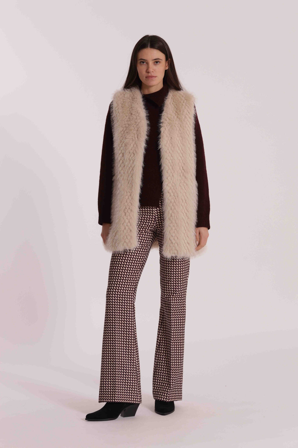 GILET MIDI EFFETTO MONTONE
