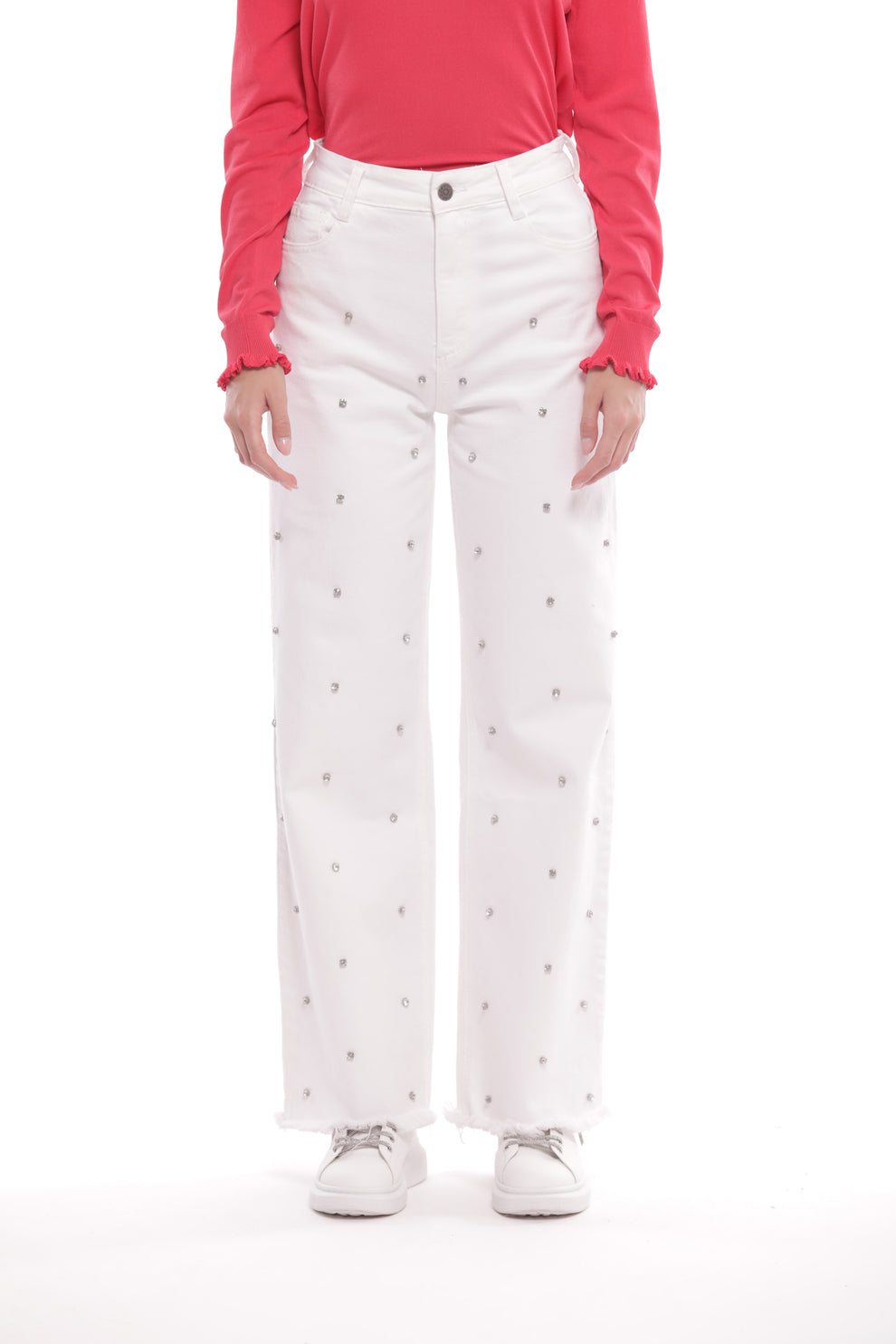 Jeans con strass