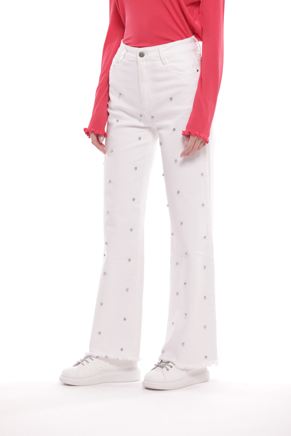 Jeans con strass
